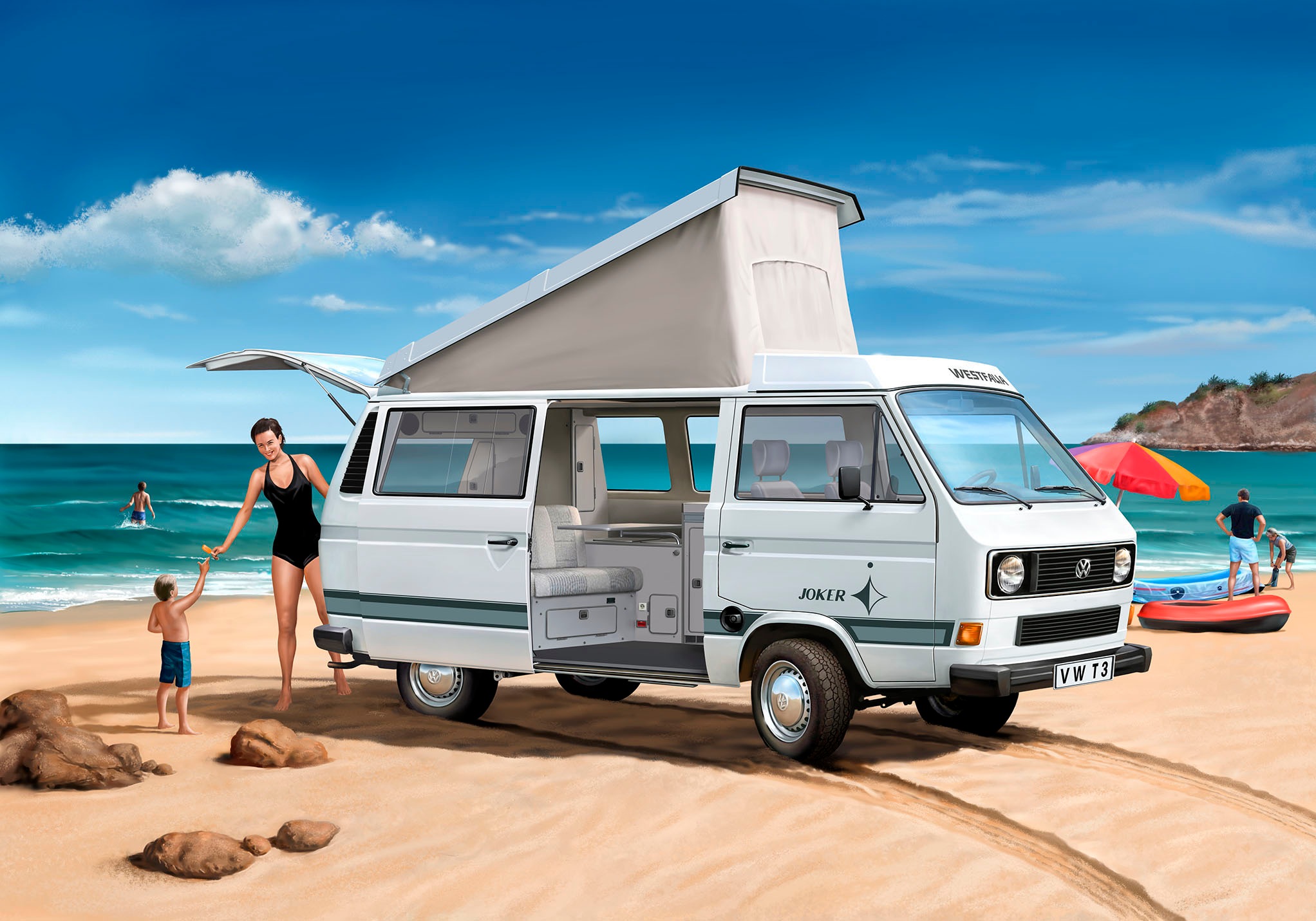 Revell® Modellbausatz »Volkswagen T3 Camper«, 1:25, Made in Europe