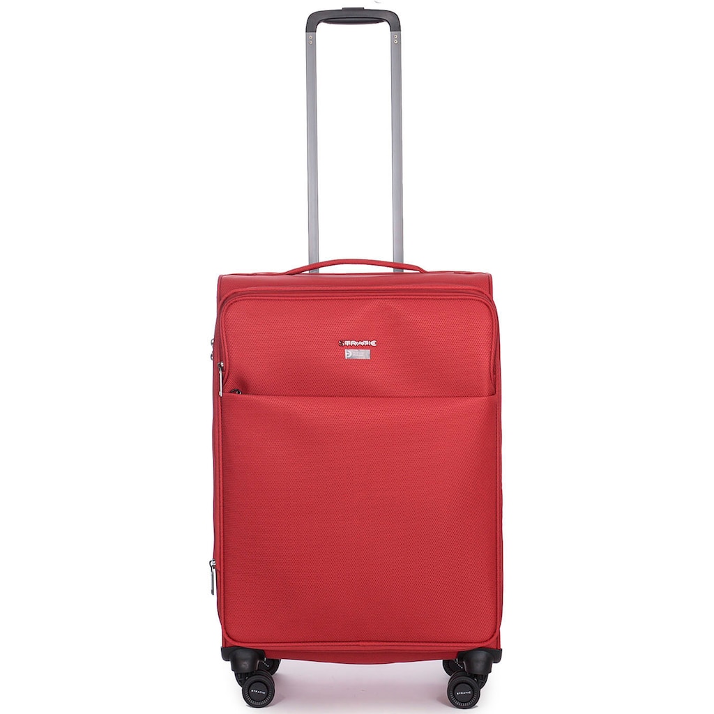 Stratic Weichgepäck-Trolley »Stratic Light + M, red«, 4 Rollen