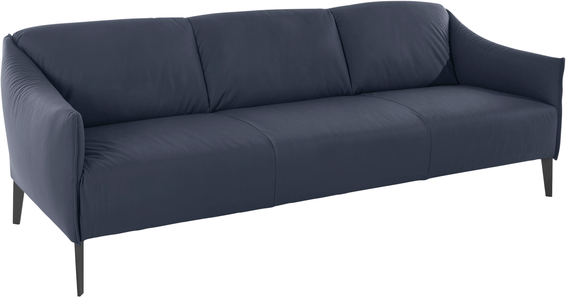 W.SCHILLIG 3-Sitzer »sally«, mit Metall-Winkelfüßen in Schwarz pulverbeschichtet, Breite 224 cm