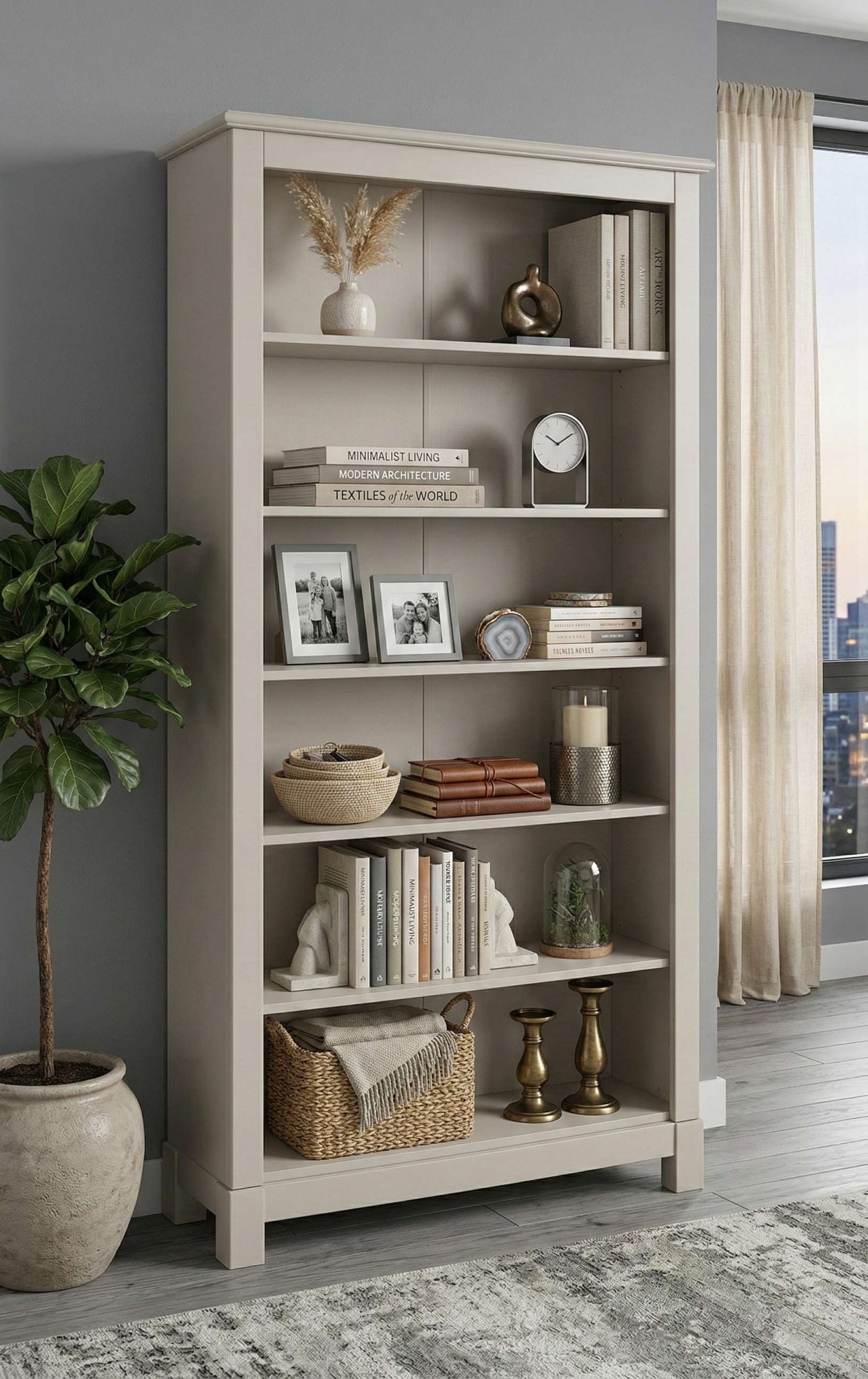 OTTO home Bücherregal "Rauna" aus massiver Kiefer, Breite 96 cm, FSC zertifiziert