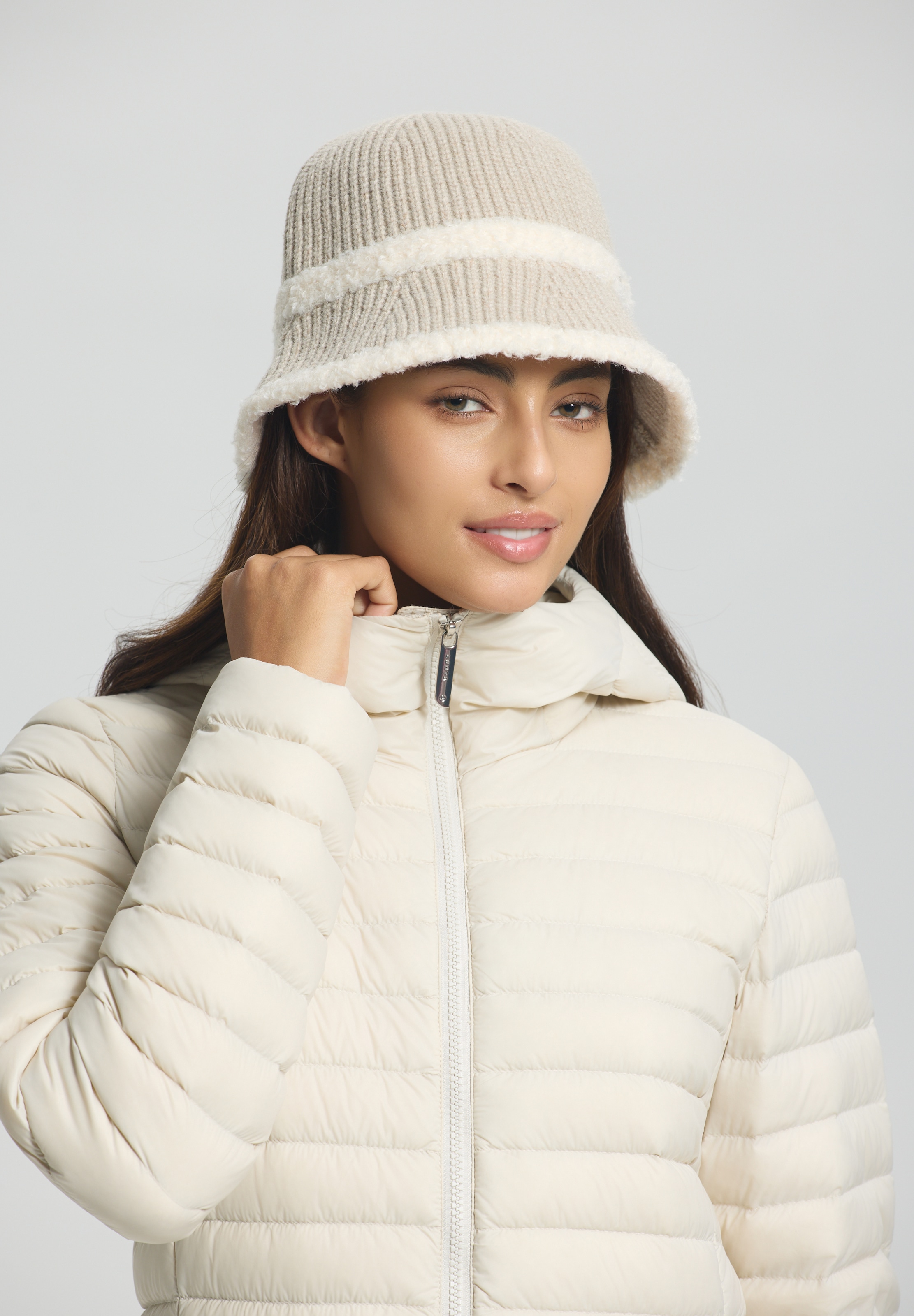 LUHTA Damen Outdoorhut "LUHTA NOROLA"powder, Obermaterial: 43% Polyacryl, 30% Polyester, 27% Polyamid, Hüte, Fischerhut-Design, aus Polyacryl,