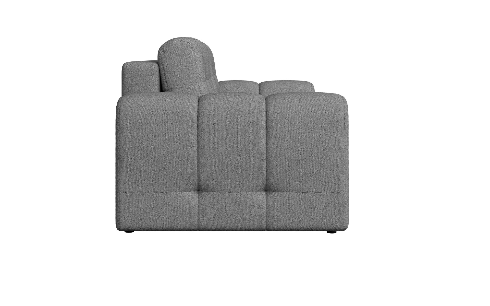 INOSIGN 2-Sitzer »Manilla, trendige Steppung, 2 Rückenkissen, B/T/H 195/107/91 cm«, mit Wellenunterfederung, in verschiedenen Materialien und Farben