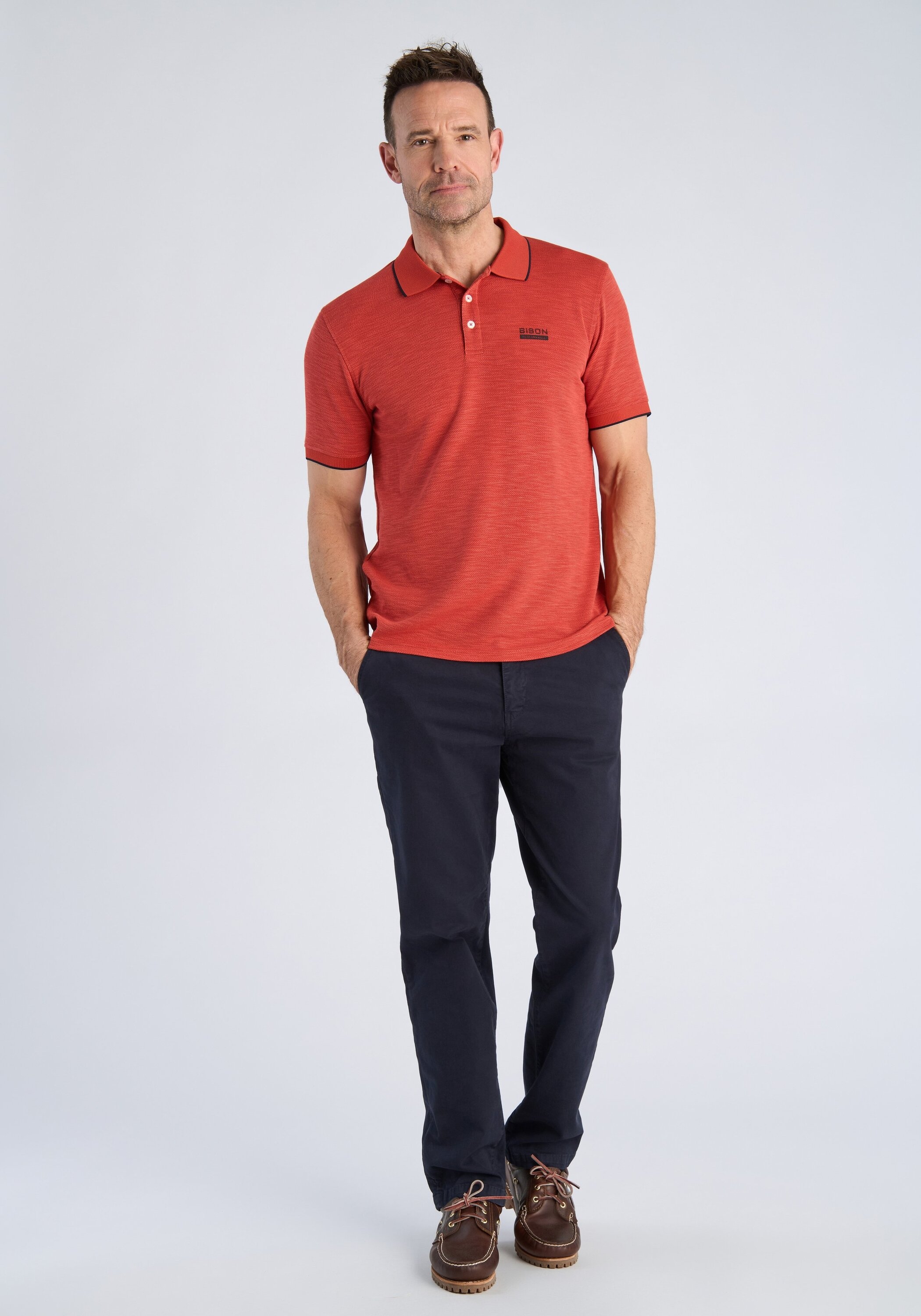 BISON Poloshirt »Poloshirt Comfort Fit«