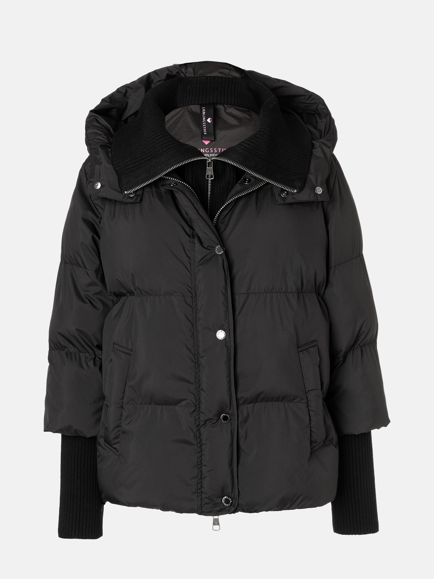 Lieblingsstück Steppjacke »ArcisL«, mit Kapuze, mit Strickdetails