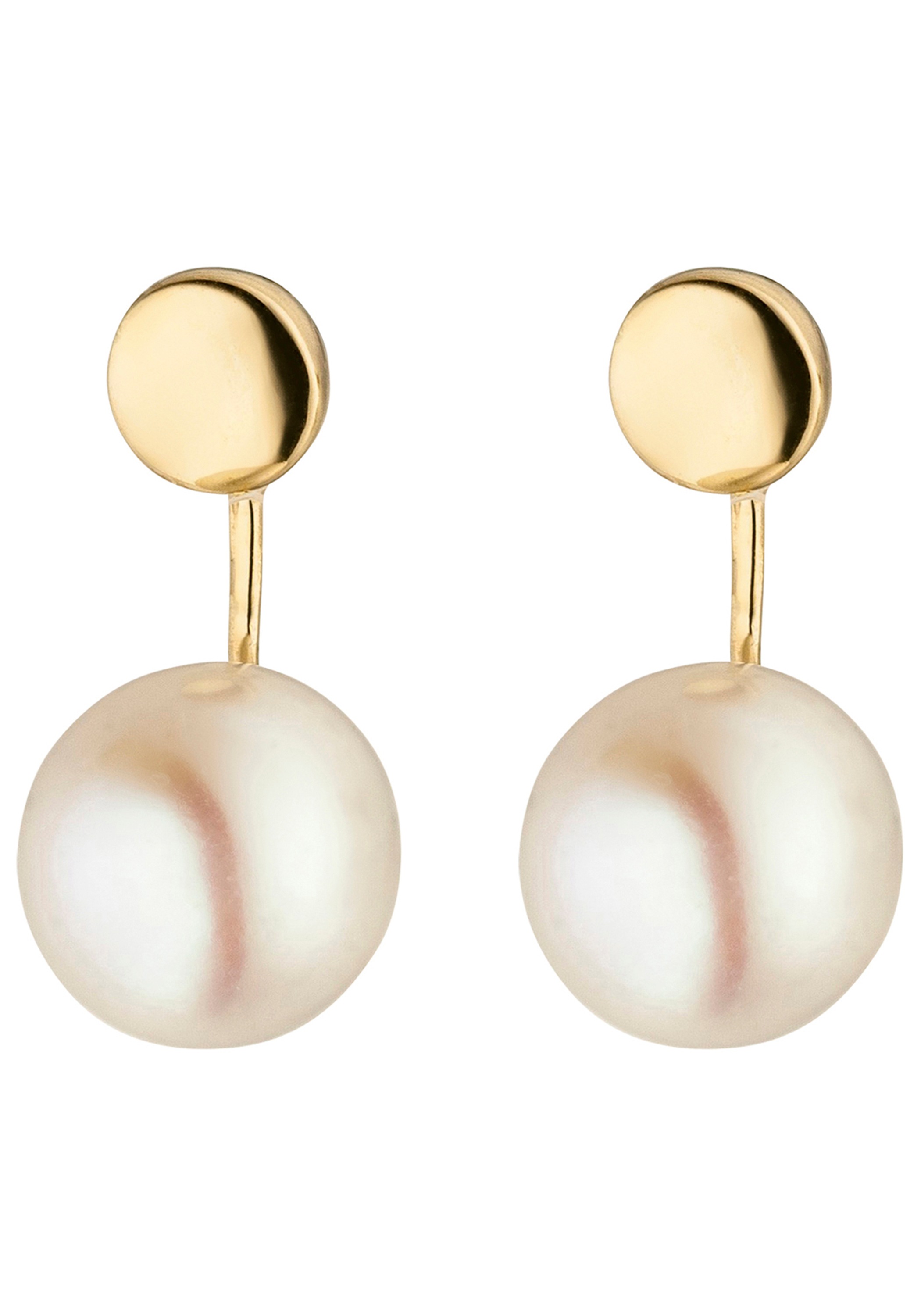 JOBO Perlenohrringe »Ohrringe Goldohrringe mit Perlen« 585 Gold