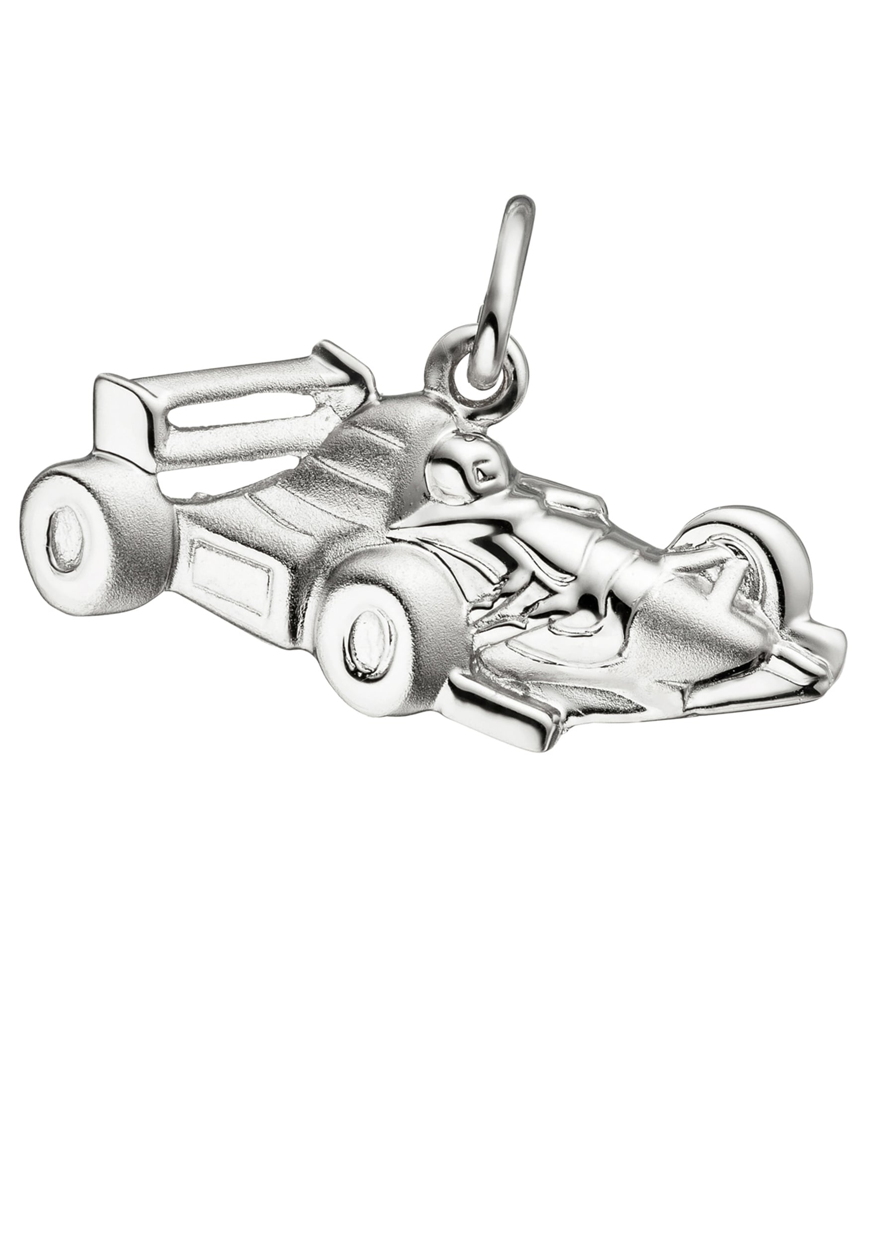 Rennwagen Anhänger 925 Silber - Formel 1 Design Für Kinder & Jugendliche