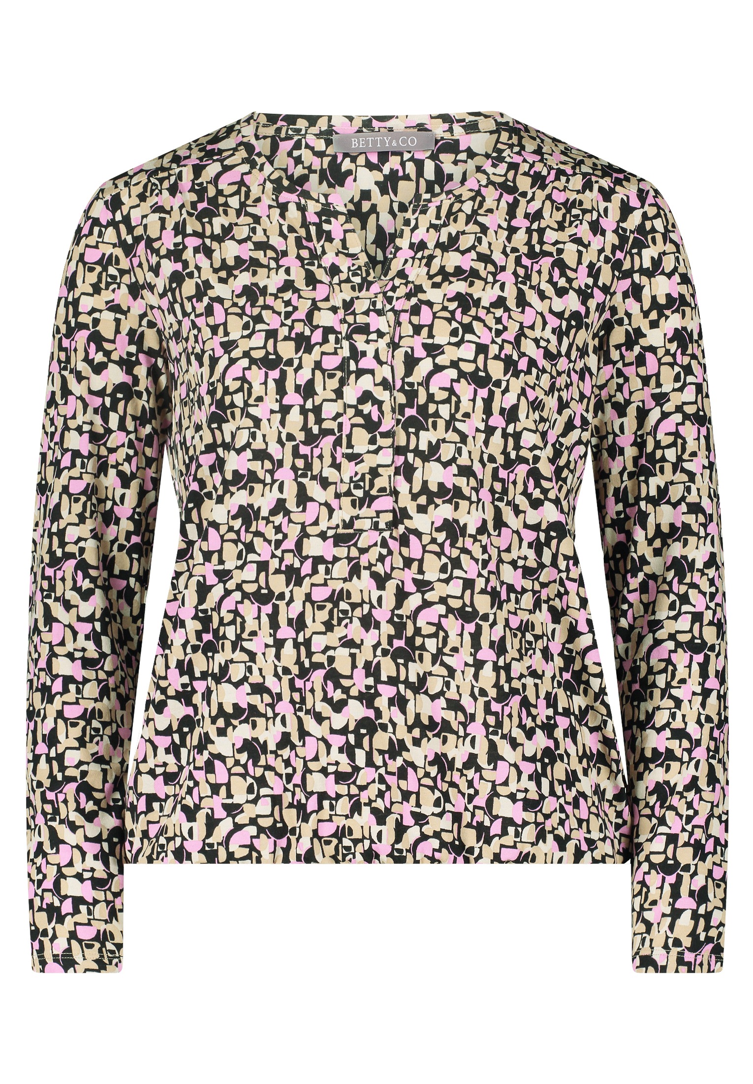 Betty&Co Kurzarmshirt "Betty & Co Damen Casual-Shirt mit Gummizug", (1 tlg. günstig online kaufen