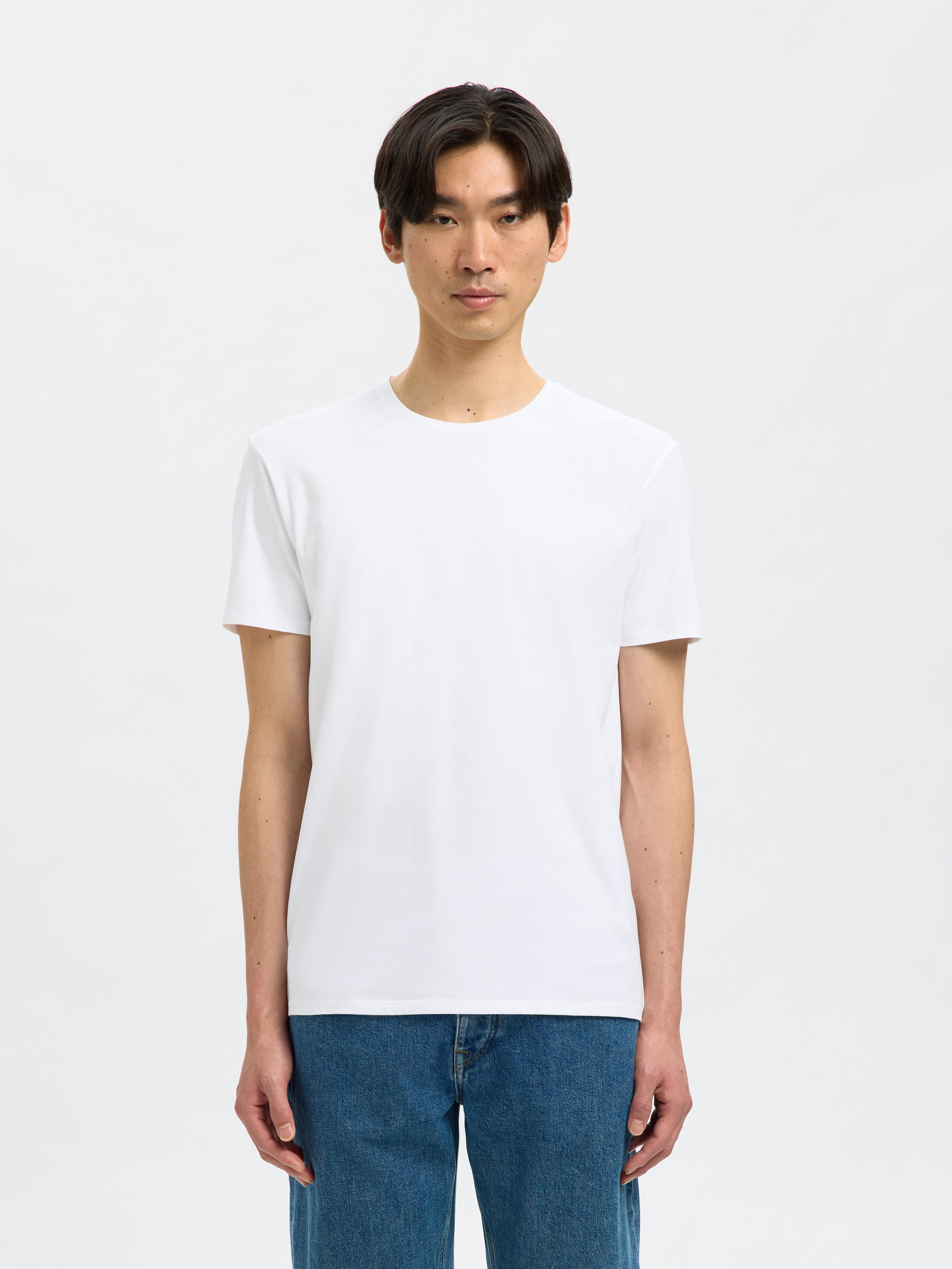 Thumbnail - SELECTED T-Shirt "SLHROLAND SS O-NECK TEE 3-PACK NOOS"