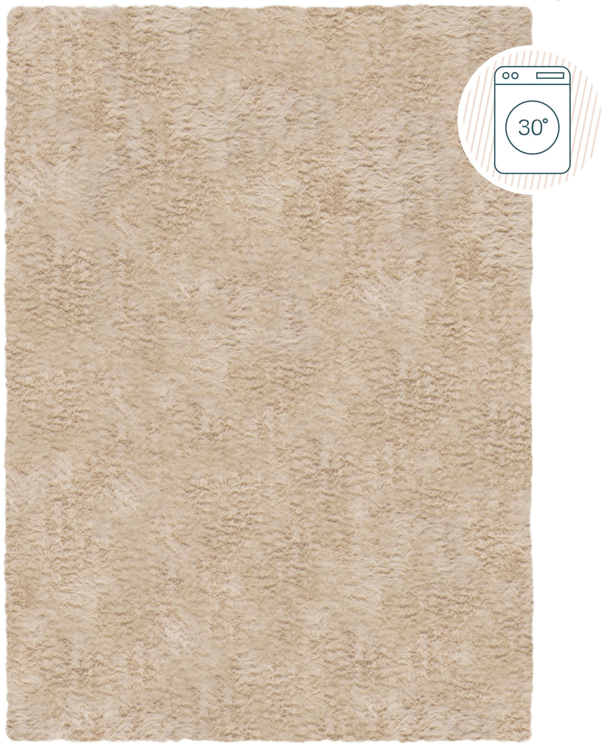 FLAIR RUGS Hochflor-Teppich "Alpine Faux Fur" rechteckig 35 mm Höhe waschba günstig online kaufen