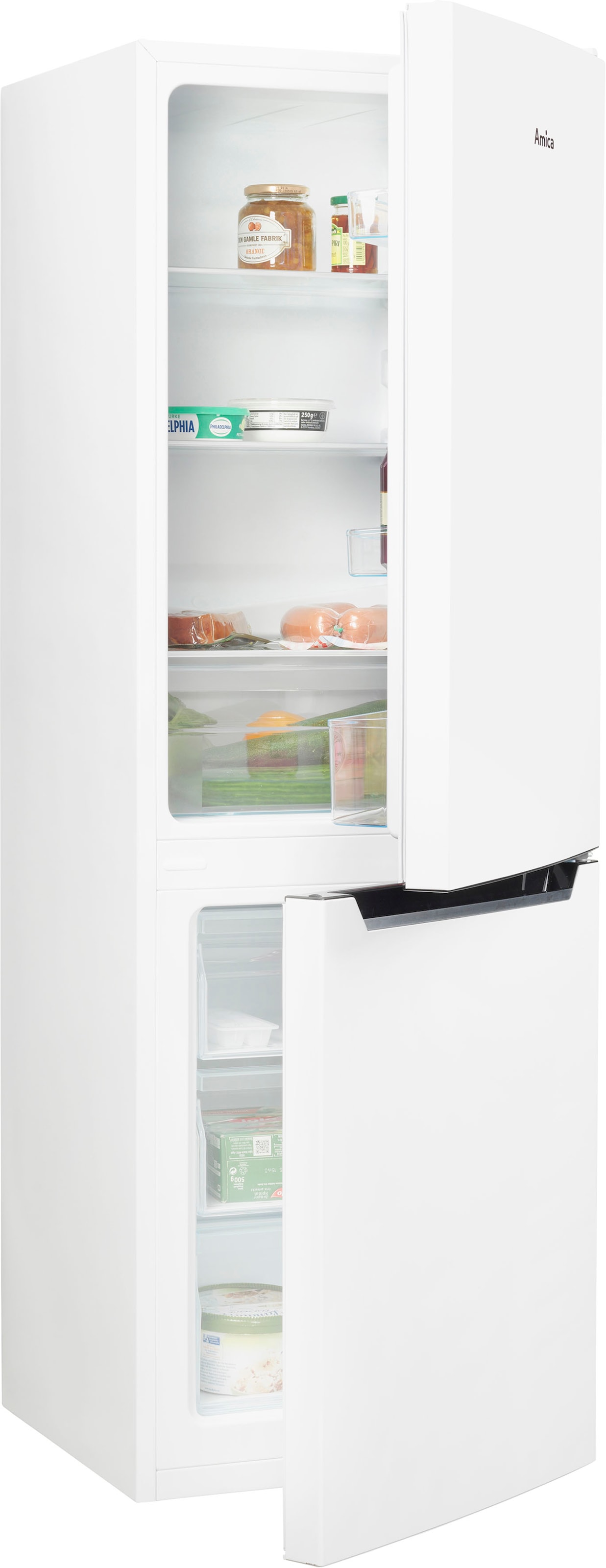 Amica Kühl-/Gefrierkombination "KGCL 384 155-1 W" 144 cm hoch 47,4 cm breit günstig online kaufen
