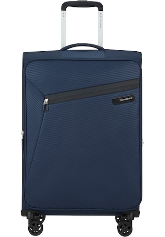 Weichgepäck-Trolley »Litebeam, midnight blue, 66 cm«, 4 Rollen