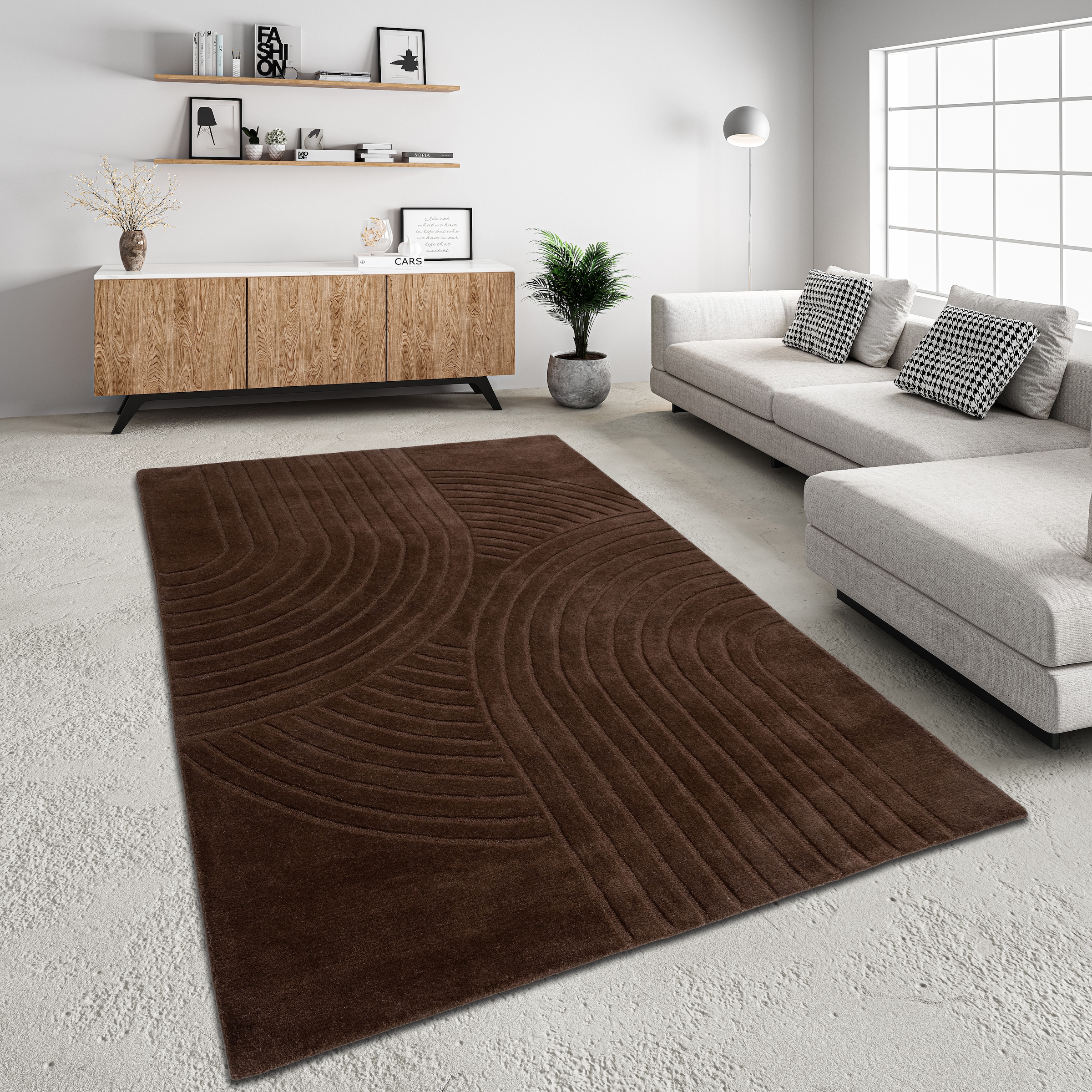 my home Wollteppich "Gabbo Design, Handgefertigt, Teppich, reine Wolle," re günstig online kaufen