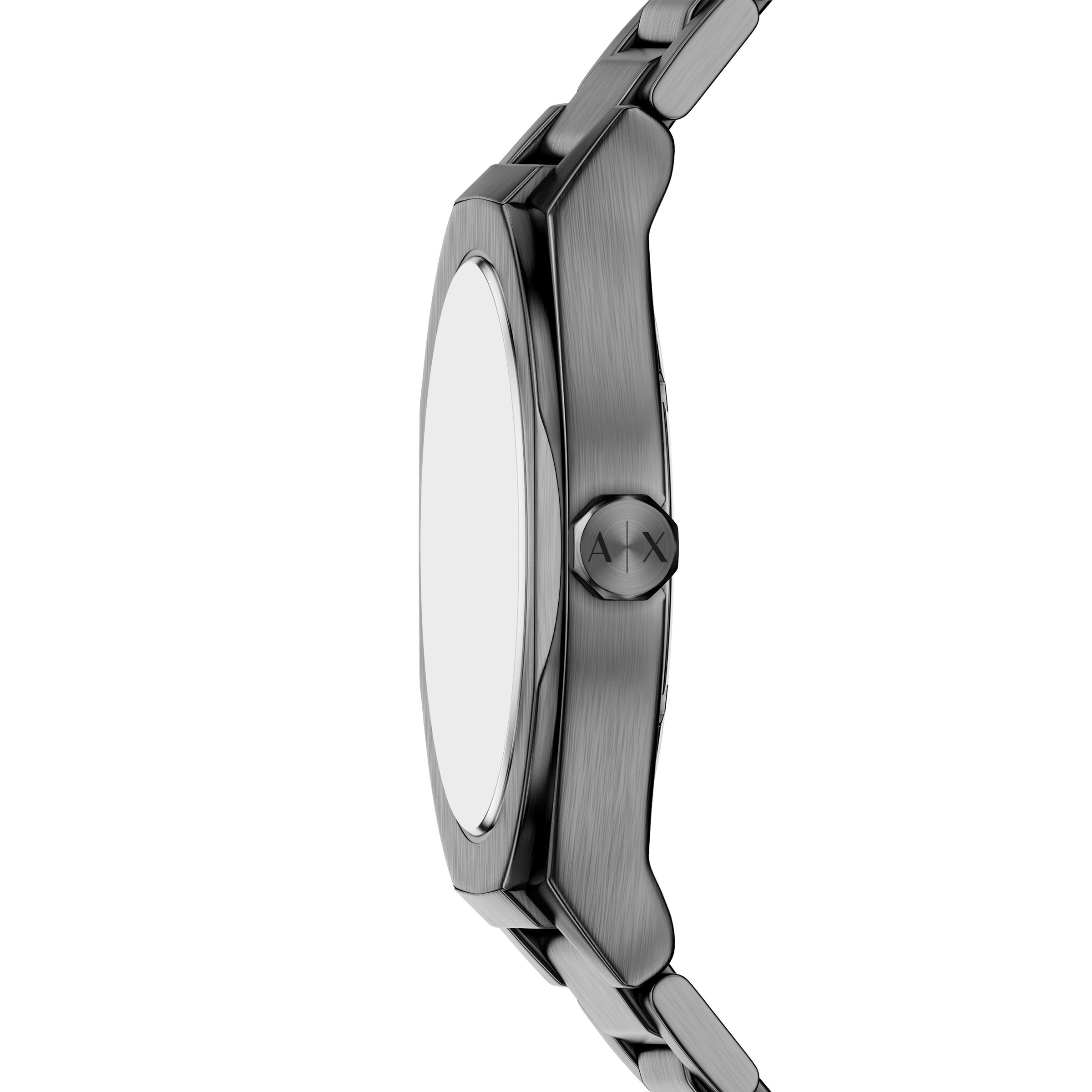 ARMANI EXCHANGE Quarzuhr Armbanduhr, Herrenuhr, Edelstahlarmband, analog, Tag
