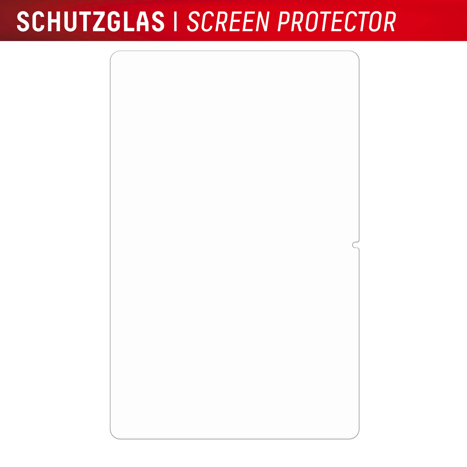 Displex Displayschutzglas »Tablet Glass«, für Samsung Galaxy Tab S10 FE+, Displayschutzfolie, Schutzfolie, Bildschirmschutz, kratz- & stoßfest