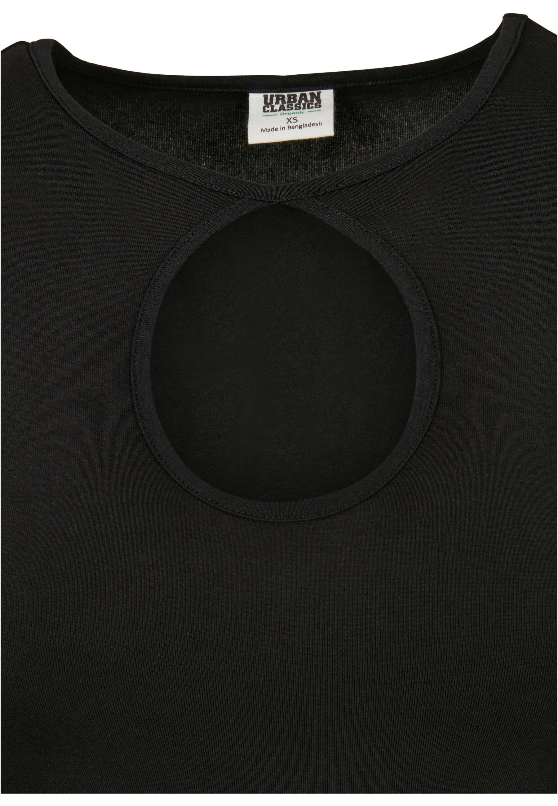 URBAN CLASSICS Longsleeve »Urban Classics Damen Ladies Organic Keyhole Longsleeve«, (1 tlg.)