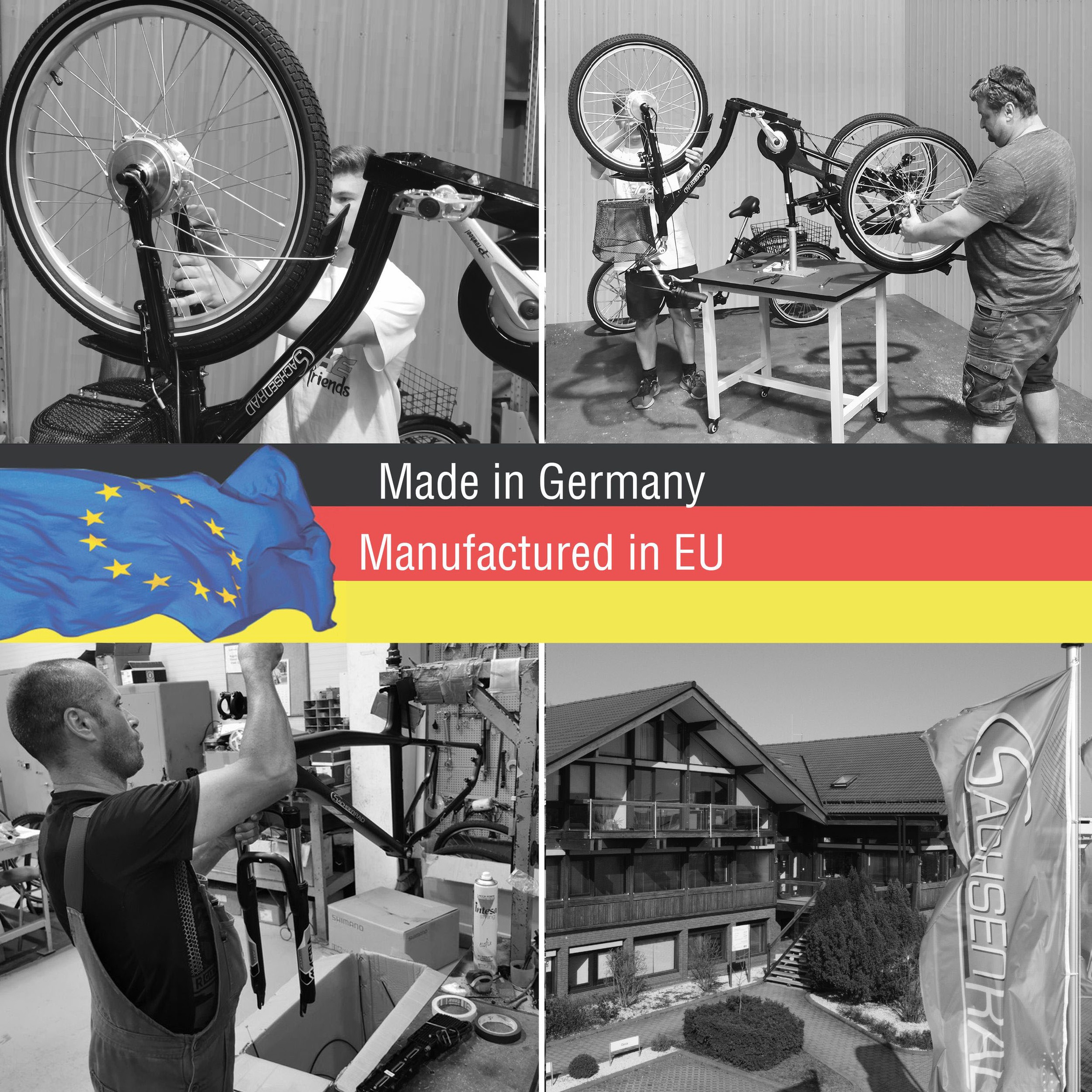 SachsenRad E-Bike »T3A«, 7 Gang, Shimano, Shimano 7-Gang-Kettenschaltung, Frontmotor 250 W, (LED-Frontlicht, Alarmrücklicht mit Bremslicht, Ledersattel, 3-Räder), Lastenkorb, Lenkerkorb, LCD-Steuer-
display, Fahrmodus Pedelec