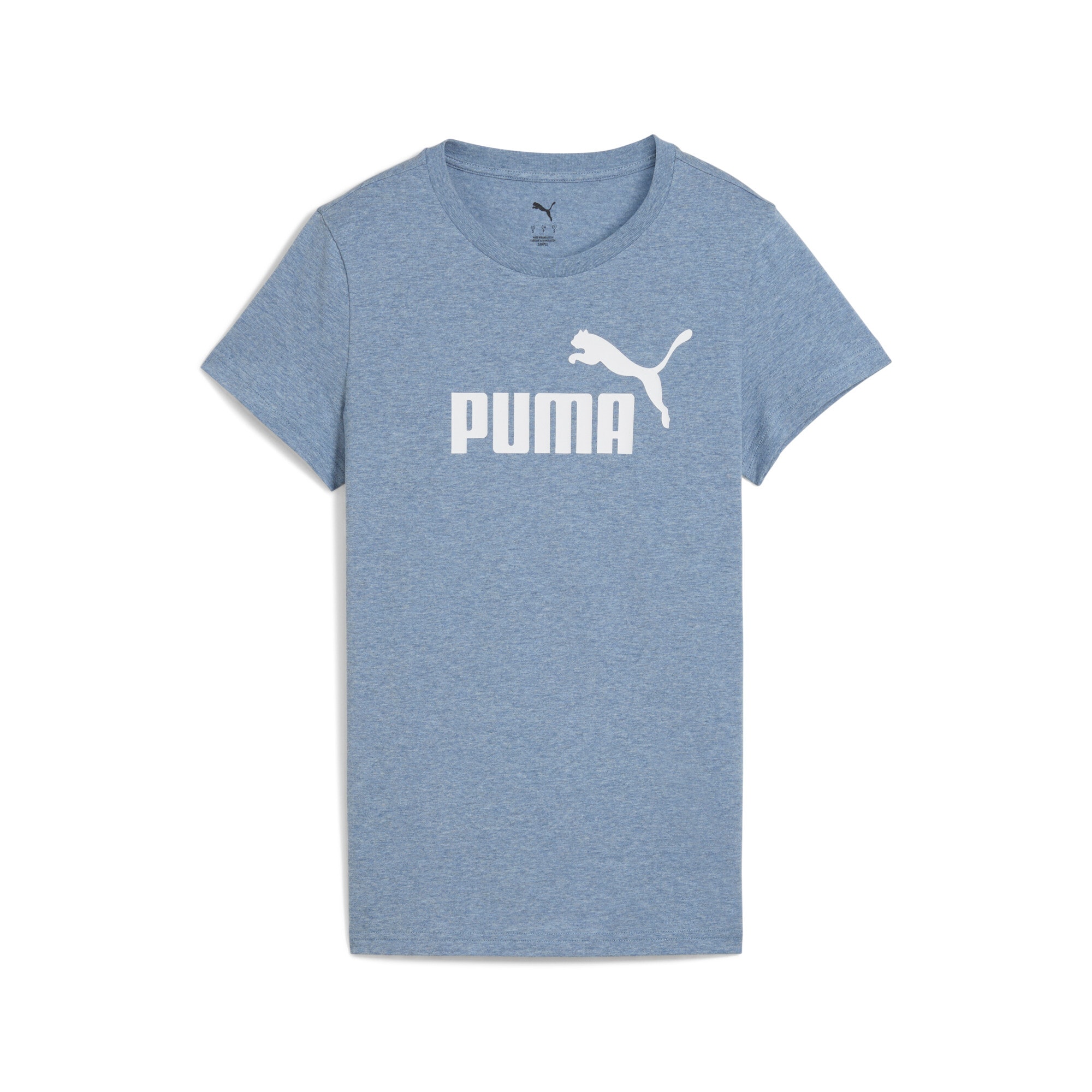 PUMA "ESS NO. 1 LOGO HEATHER TEE" reguläre Passform, Kurzarmdesign, Rundhal günstig online kaufen
