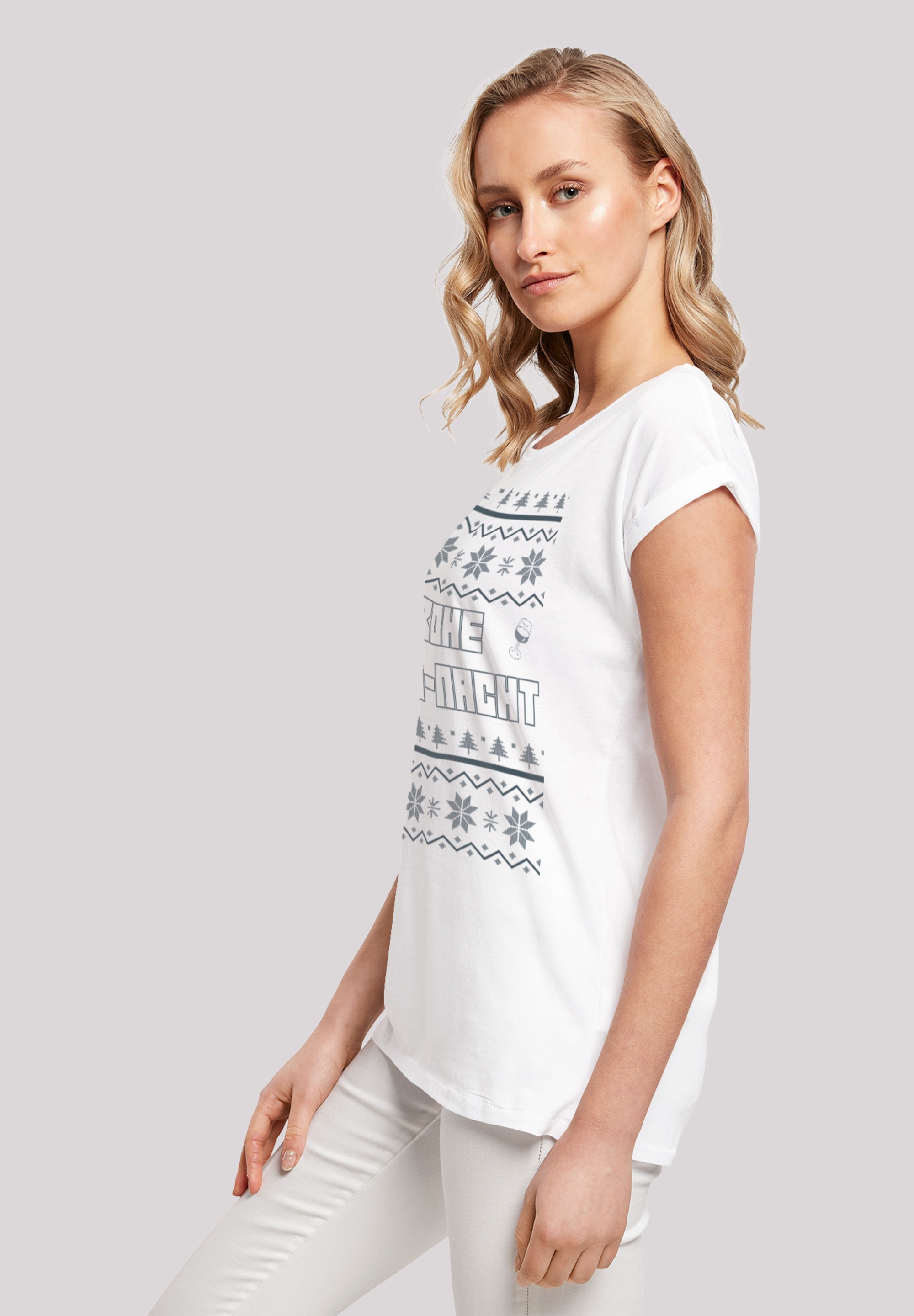 F4NT4STIC T-Shirt »Frohe Wein-Nacht«, Print