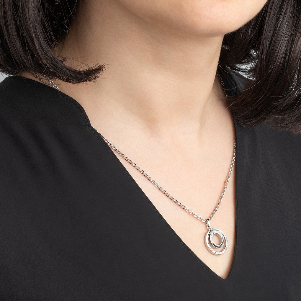 Lotus Kette mit Anhänger »Essentials« mit Glasstein