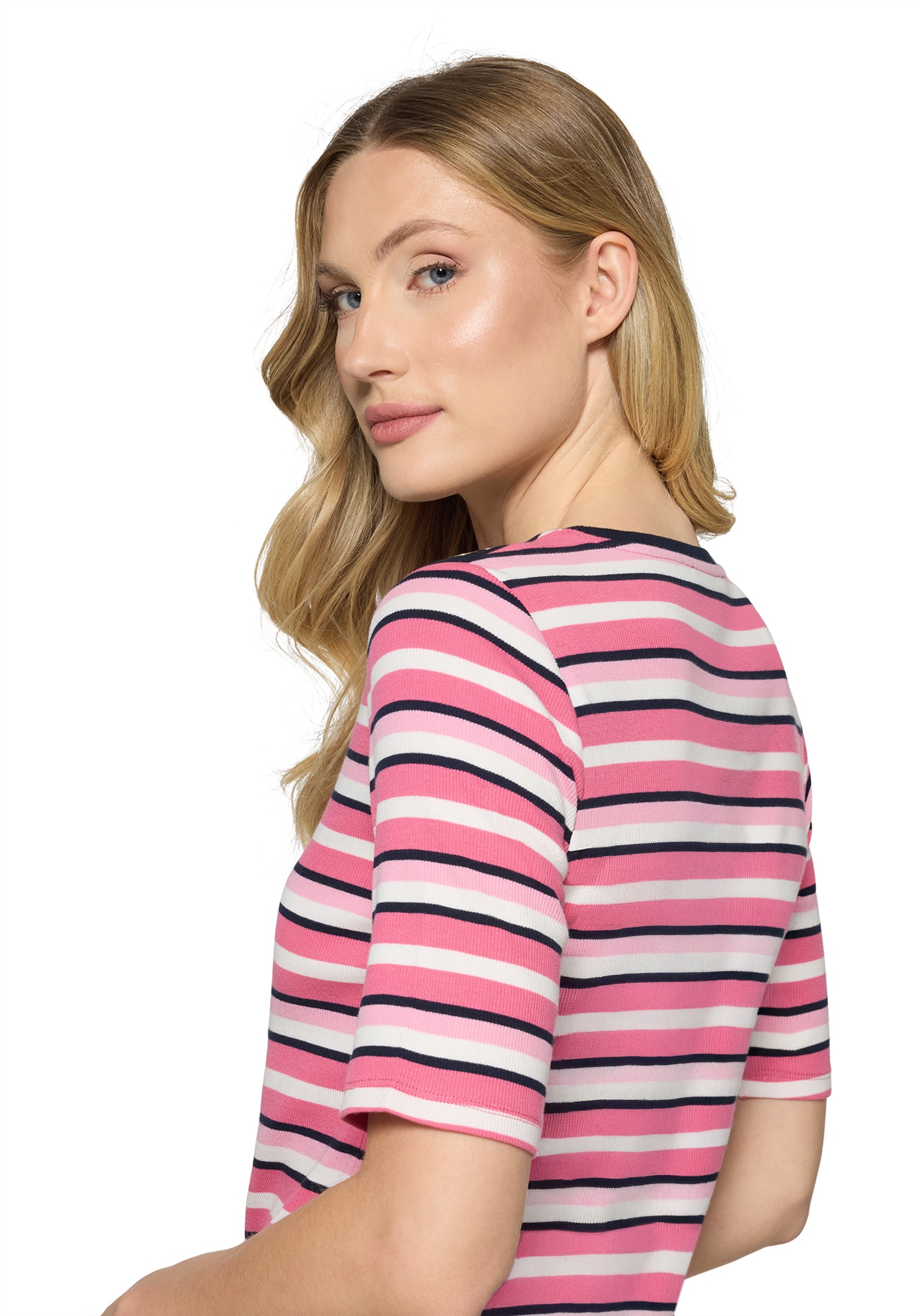 Betty Barclay Kurzarmshirt »Damen mit Rippenstruktur« 1 Stk.