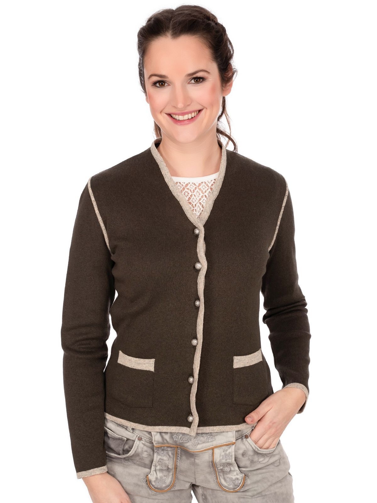 OS-Trachten Strickjacke »Strickjacke 457019-0771«