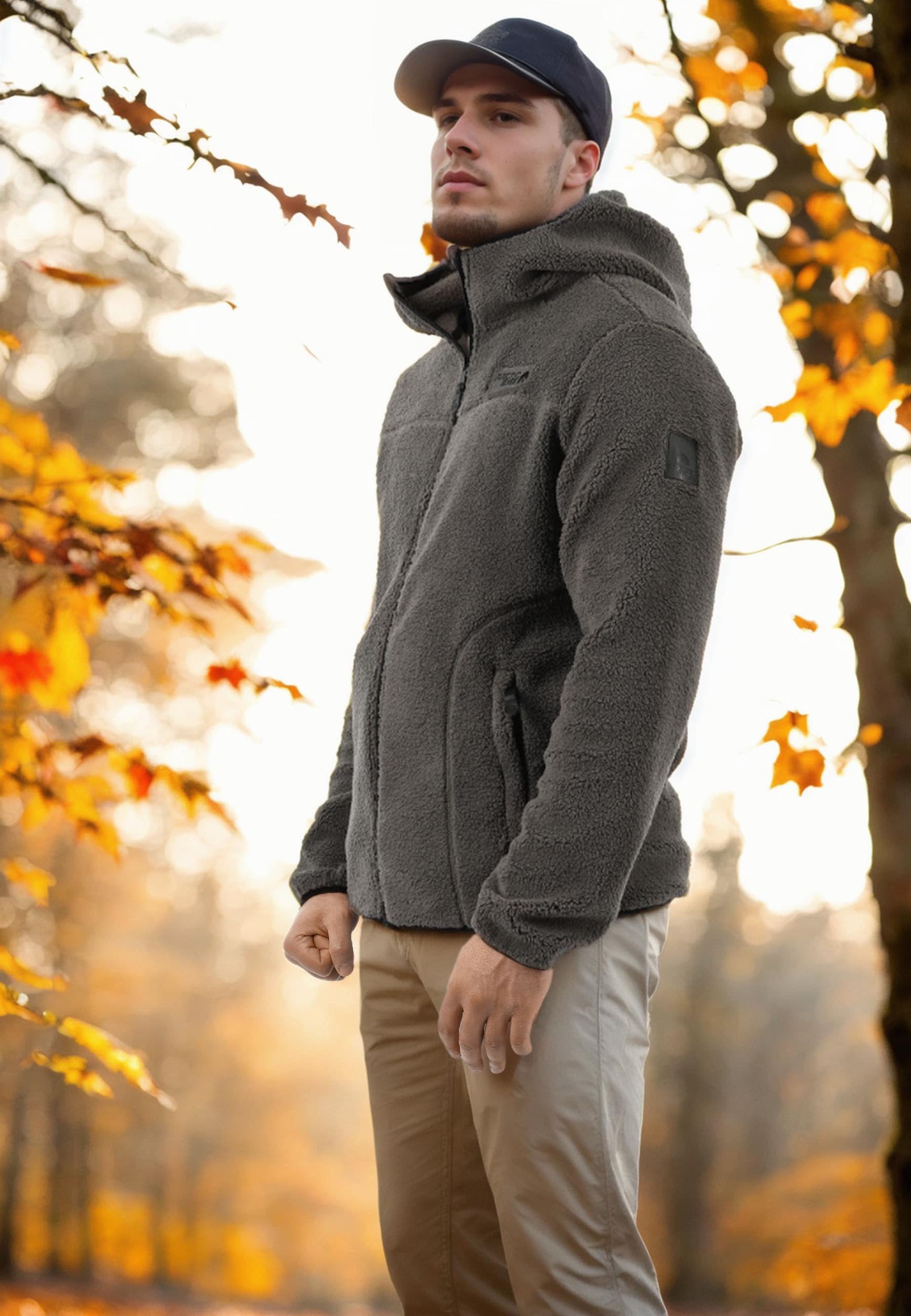 Arctic Seven Fleecejacke »ASSensio«, Aus hochwertigem Sherpa-Fleece