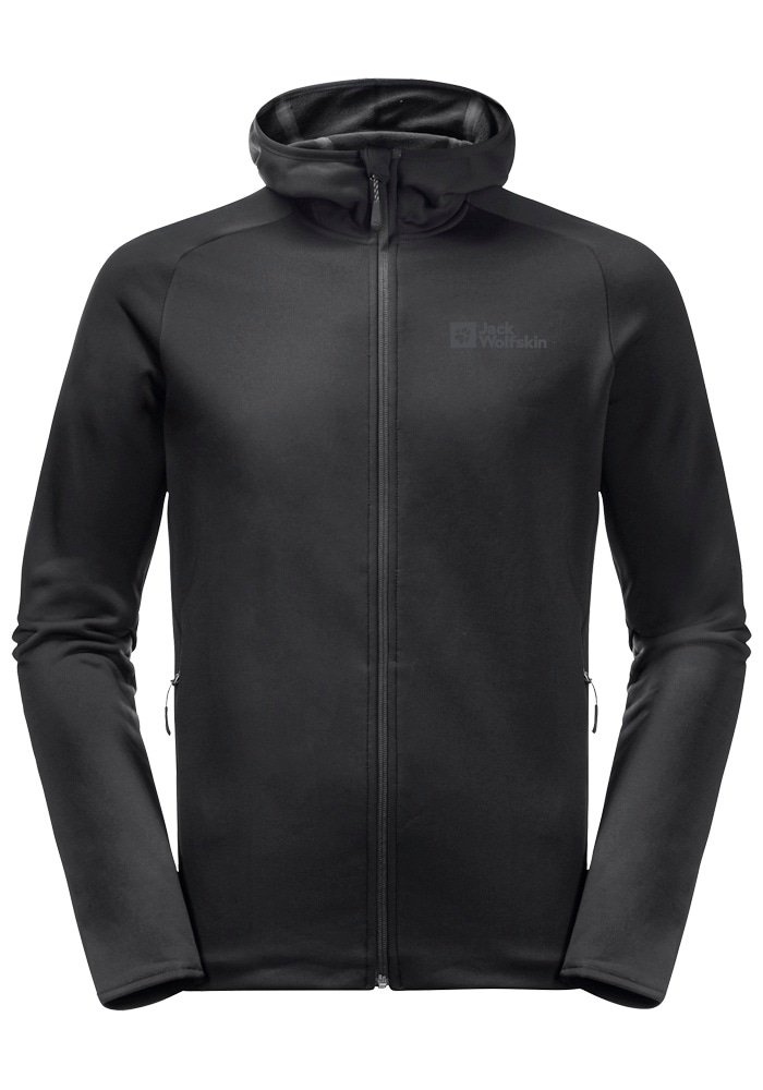 Jack Wolfskin Fleecejacke »BAISELBERG HOODED FZ M«, mit Kapuze