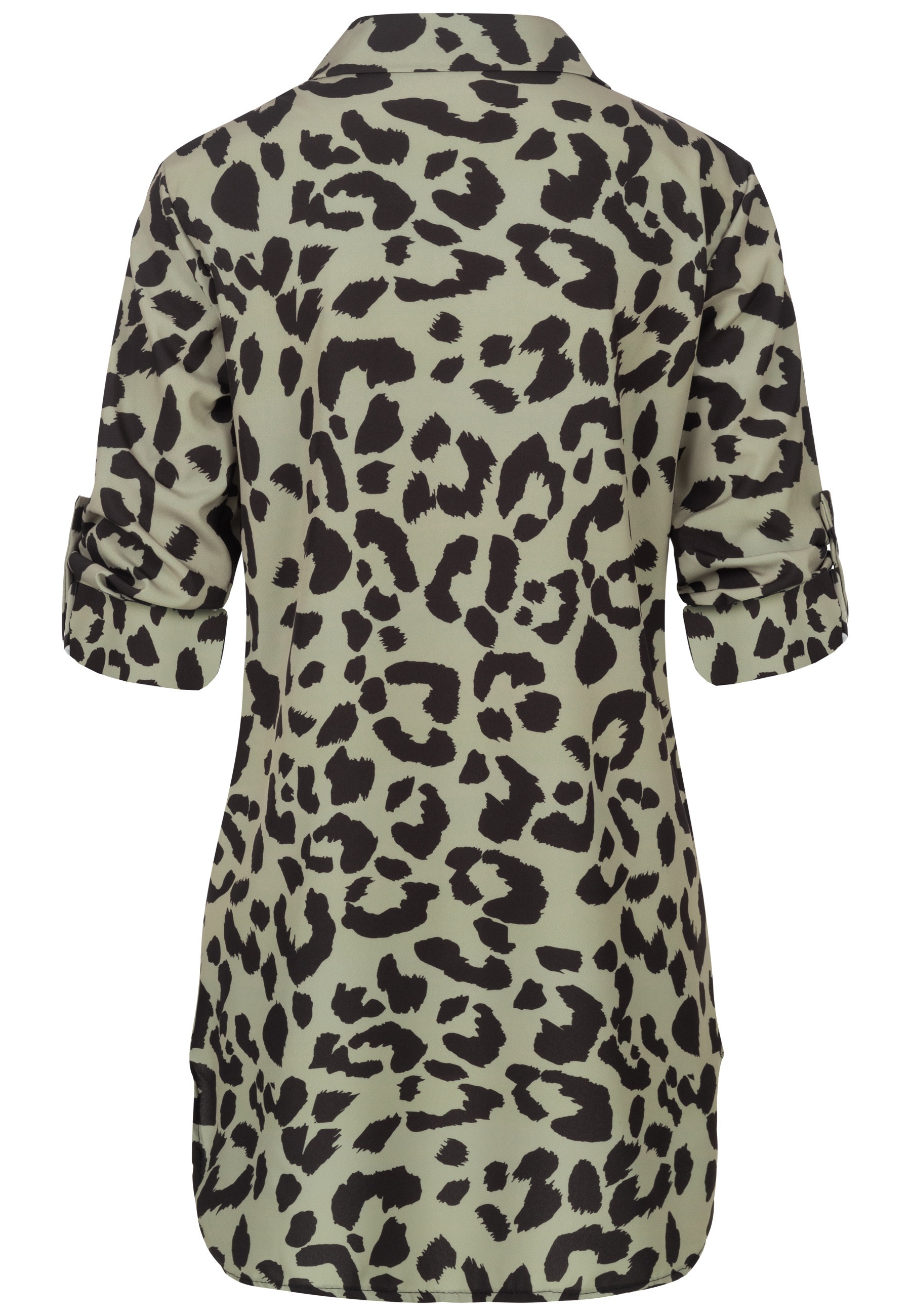 CLOUD 5IVE Klassische Bluse "CLOUD 5IVE Leo All Over Turn-Up Bluse" günstig online kaufen