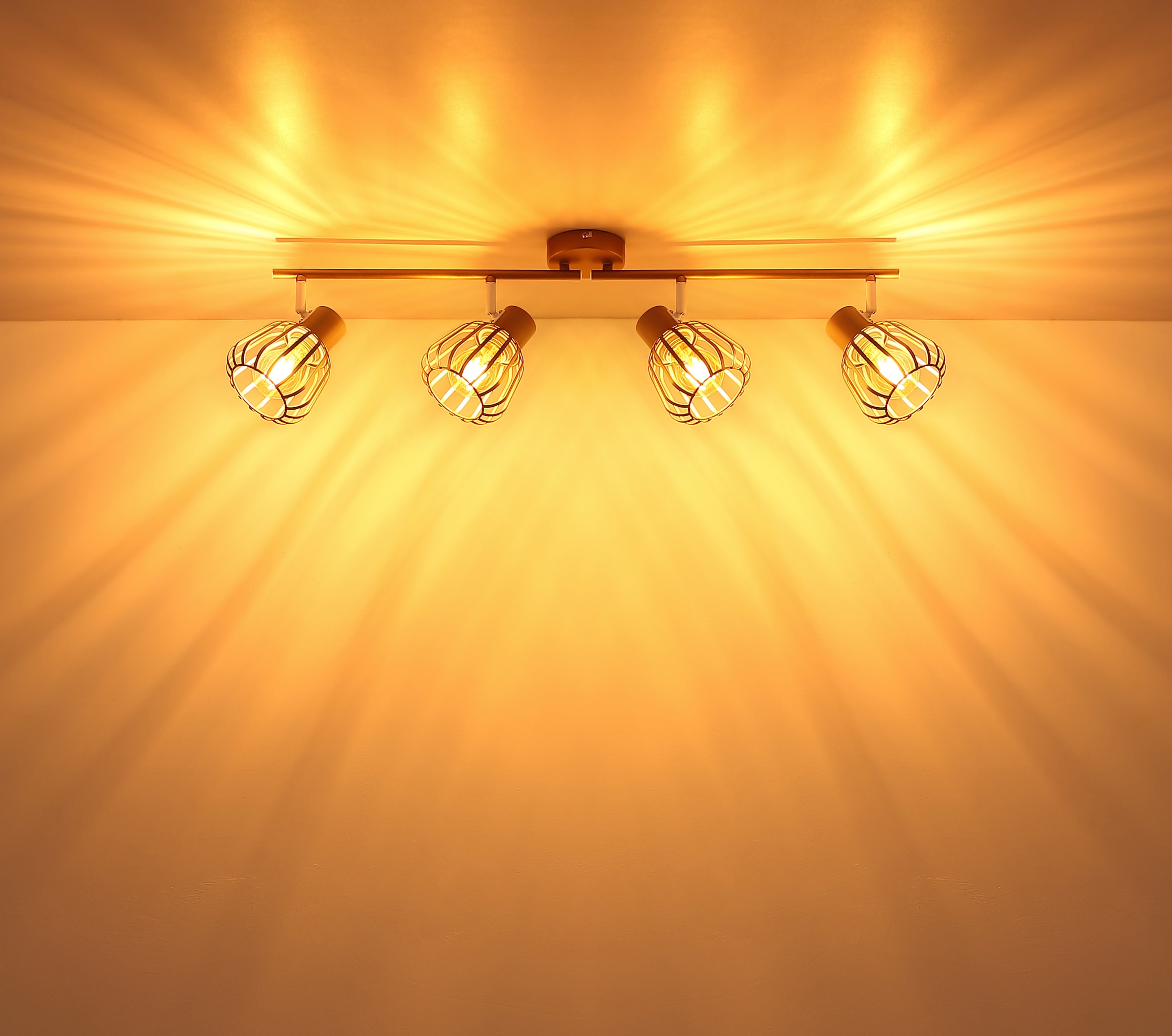 GLOBO LIGHTING Deckenstrahler »OLIN« E27 1 Stk. Strahler kaffeefarben, schwenkbar, modern & flexibel