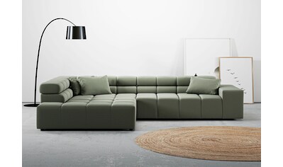 Ecksofa »Ancona incl. Kopfteilverstellung, Zierkissen B/T/H: 319/210/70 cm«