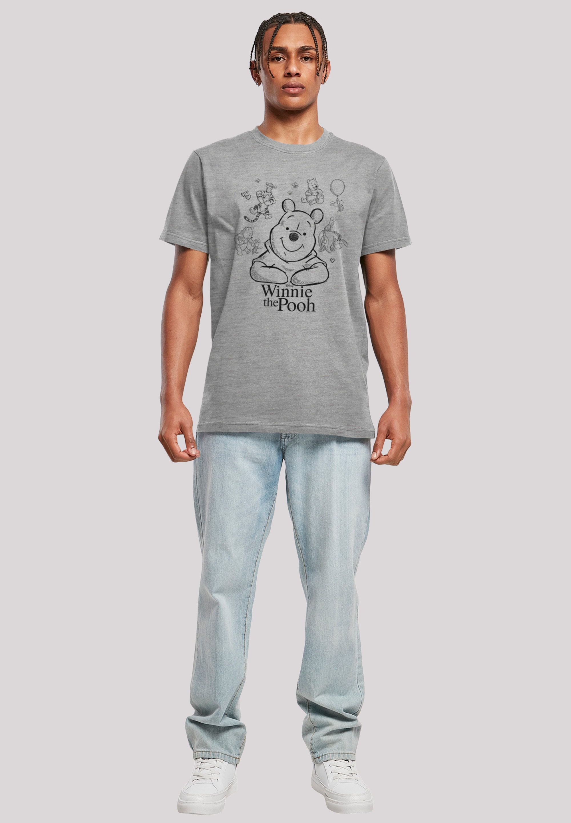 F4NT4STIC T-Shirt Print für »Winnie Puuh Der BAUR Bär Sketch«, Collage | ▷