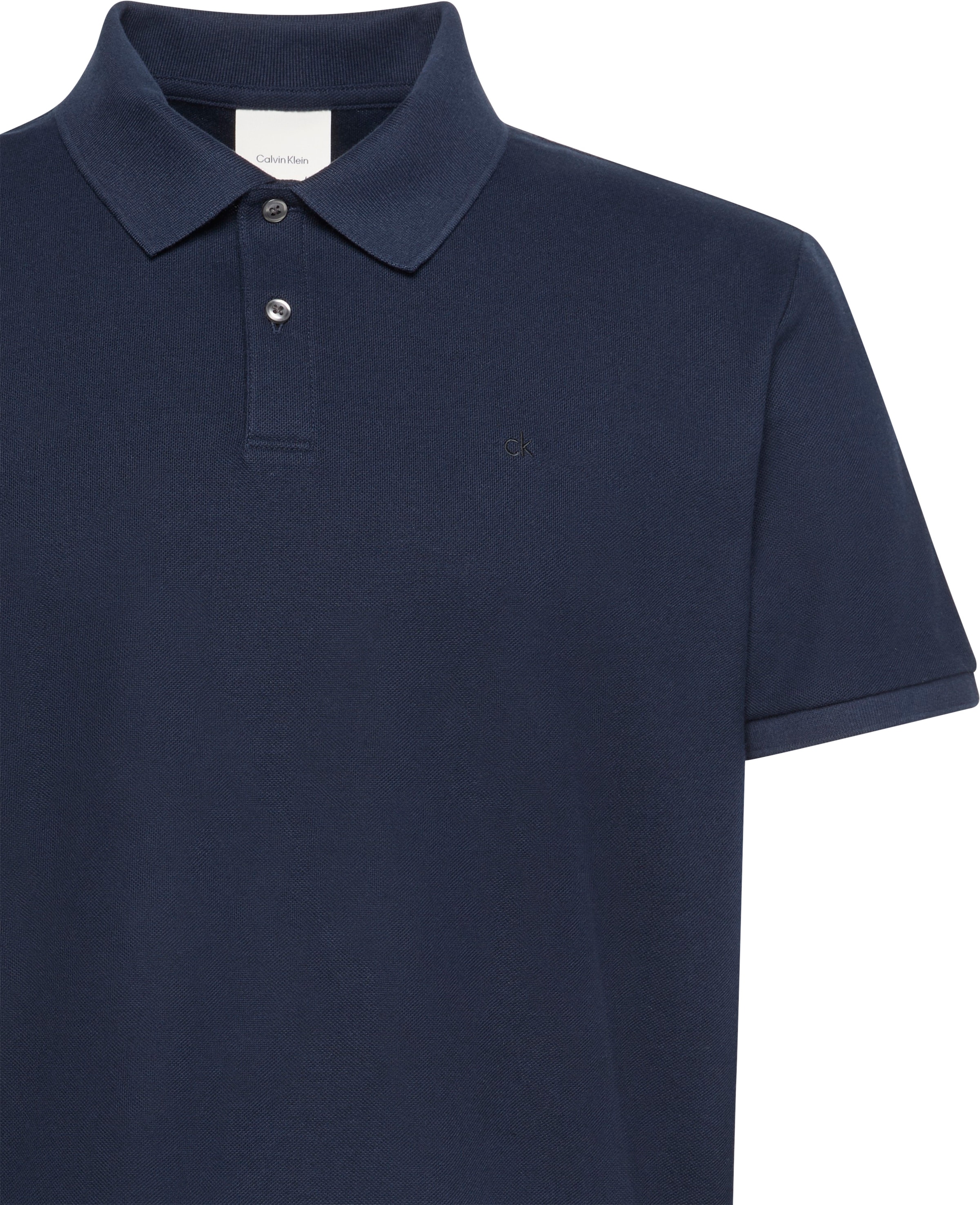 Calvin Klein Poloshirt »SS RFND PQ TPPD CLSS«, Mit Rundhalsausschnitt