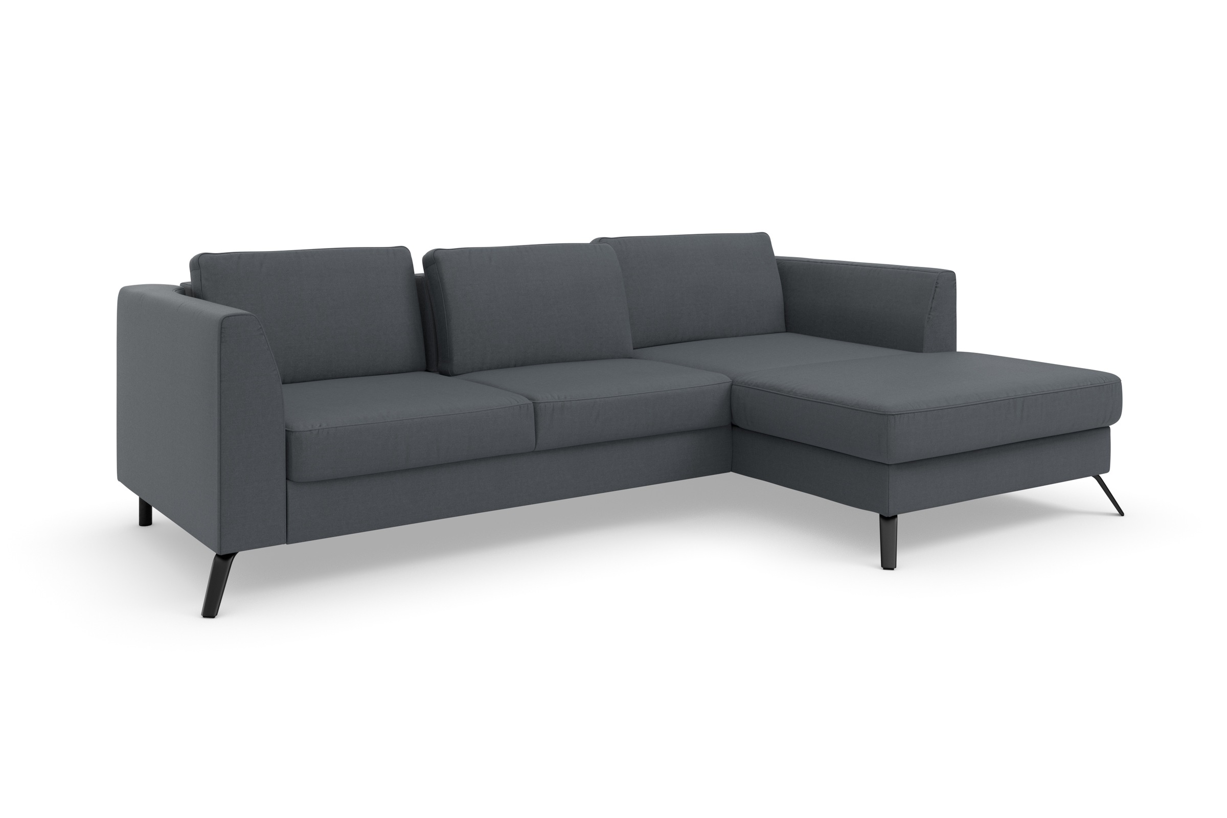 sit&more Ecksofa »Olsen L-Form«, inklusive Sitztiefenverstellung, wahlweise mit Bettfunktion, 15cm hoch