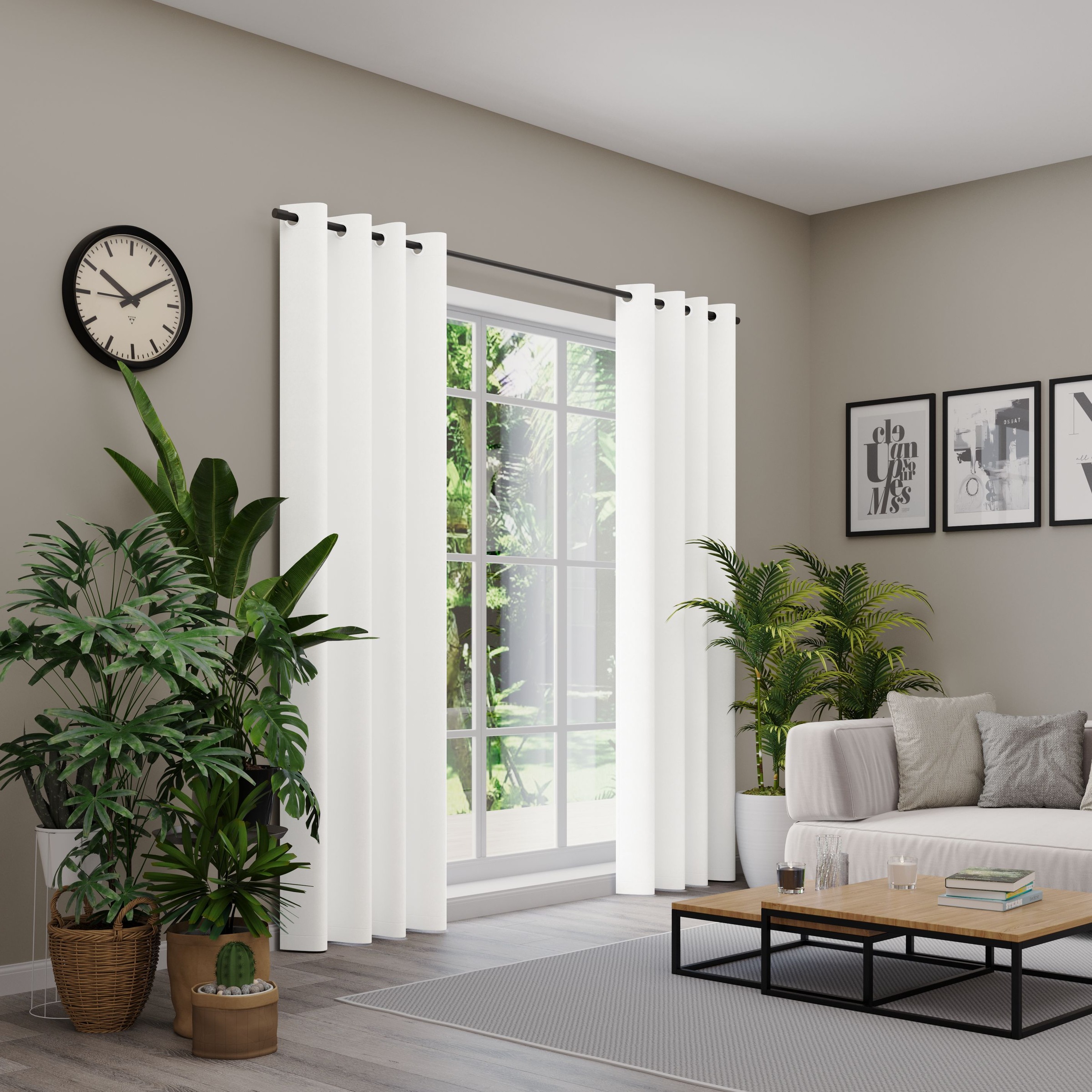 Vorhang nach Maß NEUTEX FOR YOU, B:137cm H:180cm, weiß, Jacquard, Obermaterial: 100% Polyester, Gardinen nach Maß, "VELVETDREAM", Uni Blackout mit