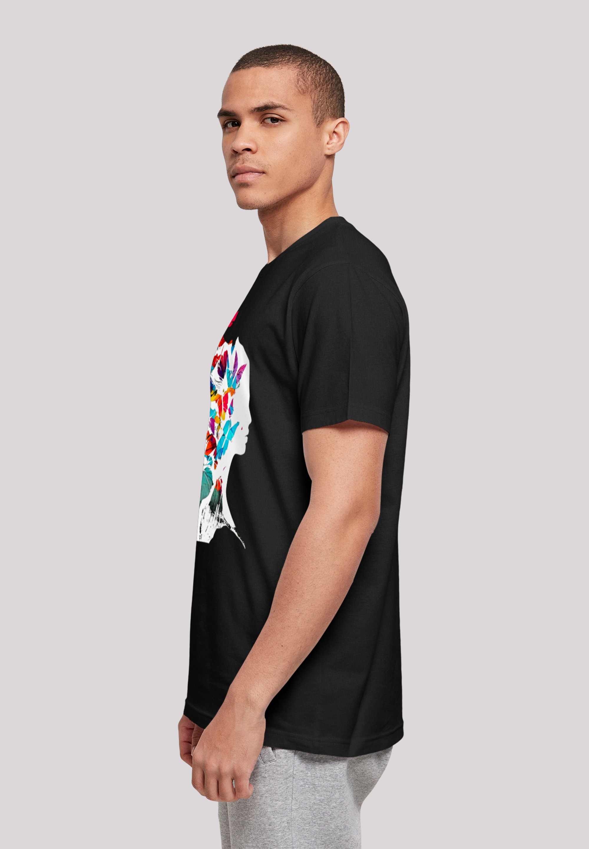 F4NT4STIC T-Shirt »Schmetterling Angabe für Keine UNISEX«, Silhouette BAUR | TEE ▷