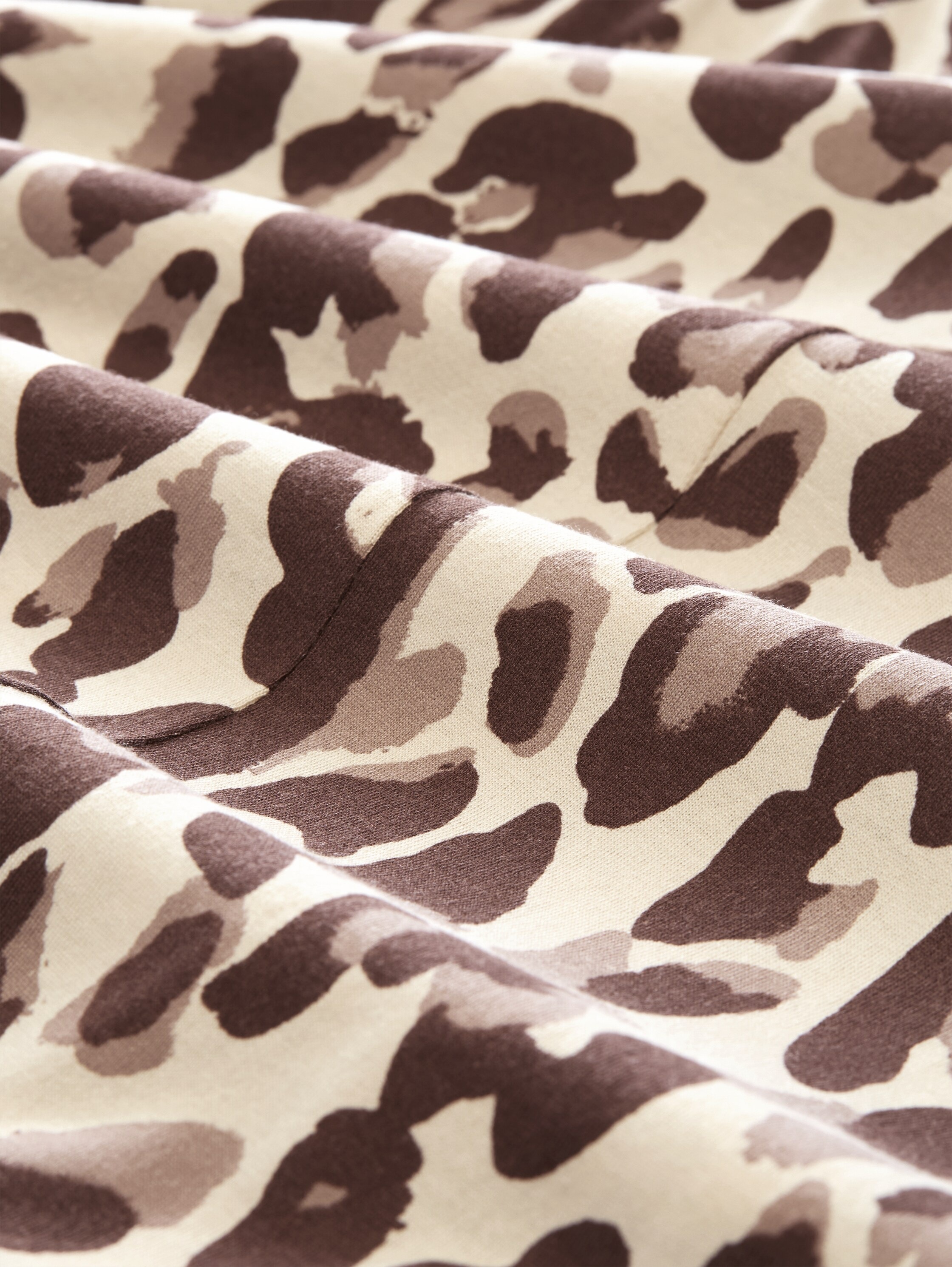 TOM TAILOR Langarmshirt »Regular« Sommershirt mit Leo-Print