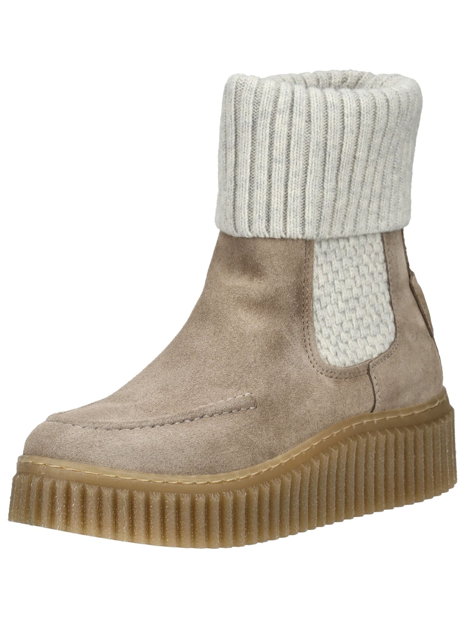 Marc OPolo Plateaustiefelette "Marc OPolo Stiefelette Veloursleder/Textil" günstig online kaufen