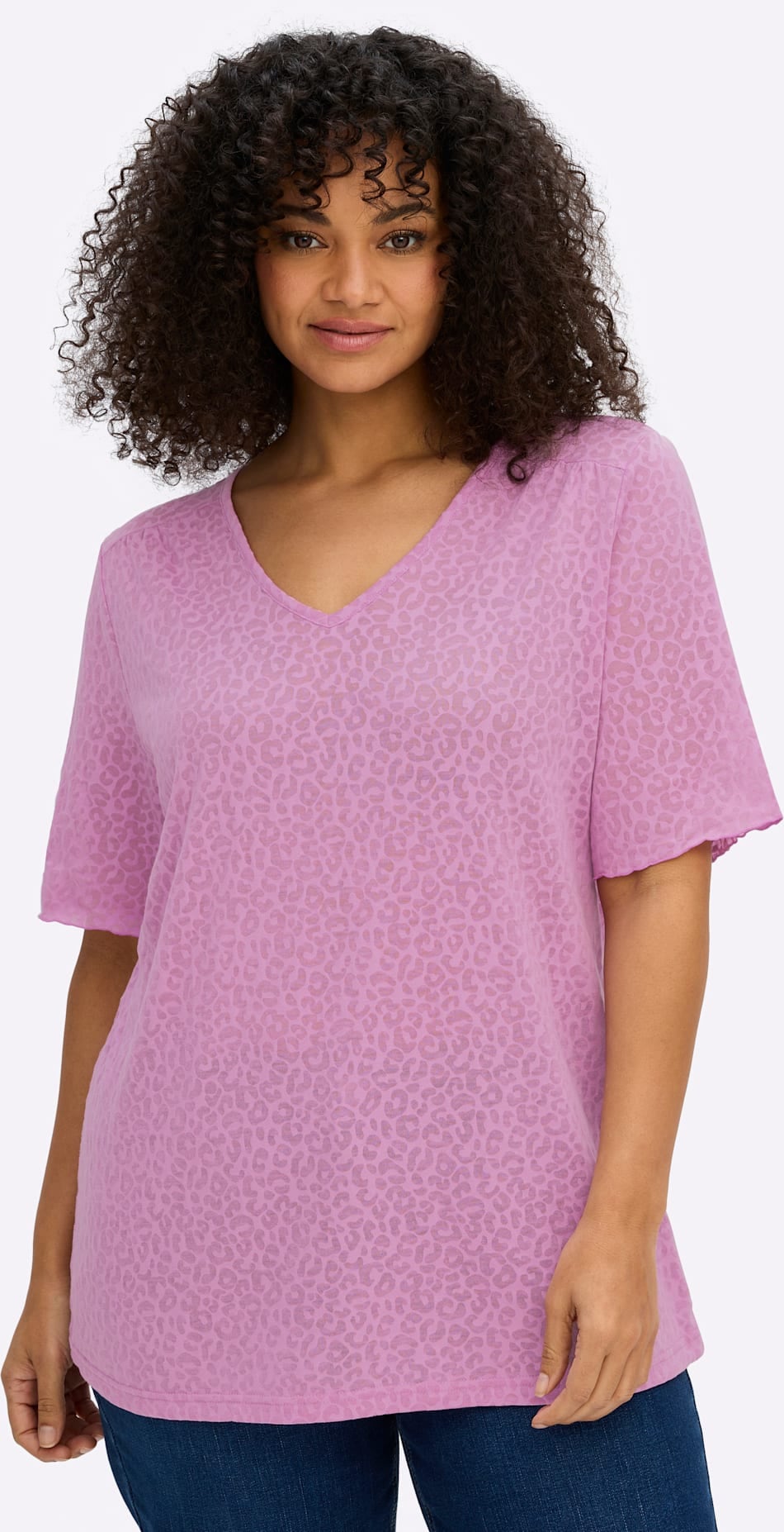 Sheego Rundhalsshirt "T-Shirt" 1