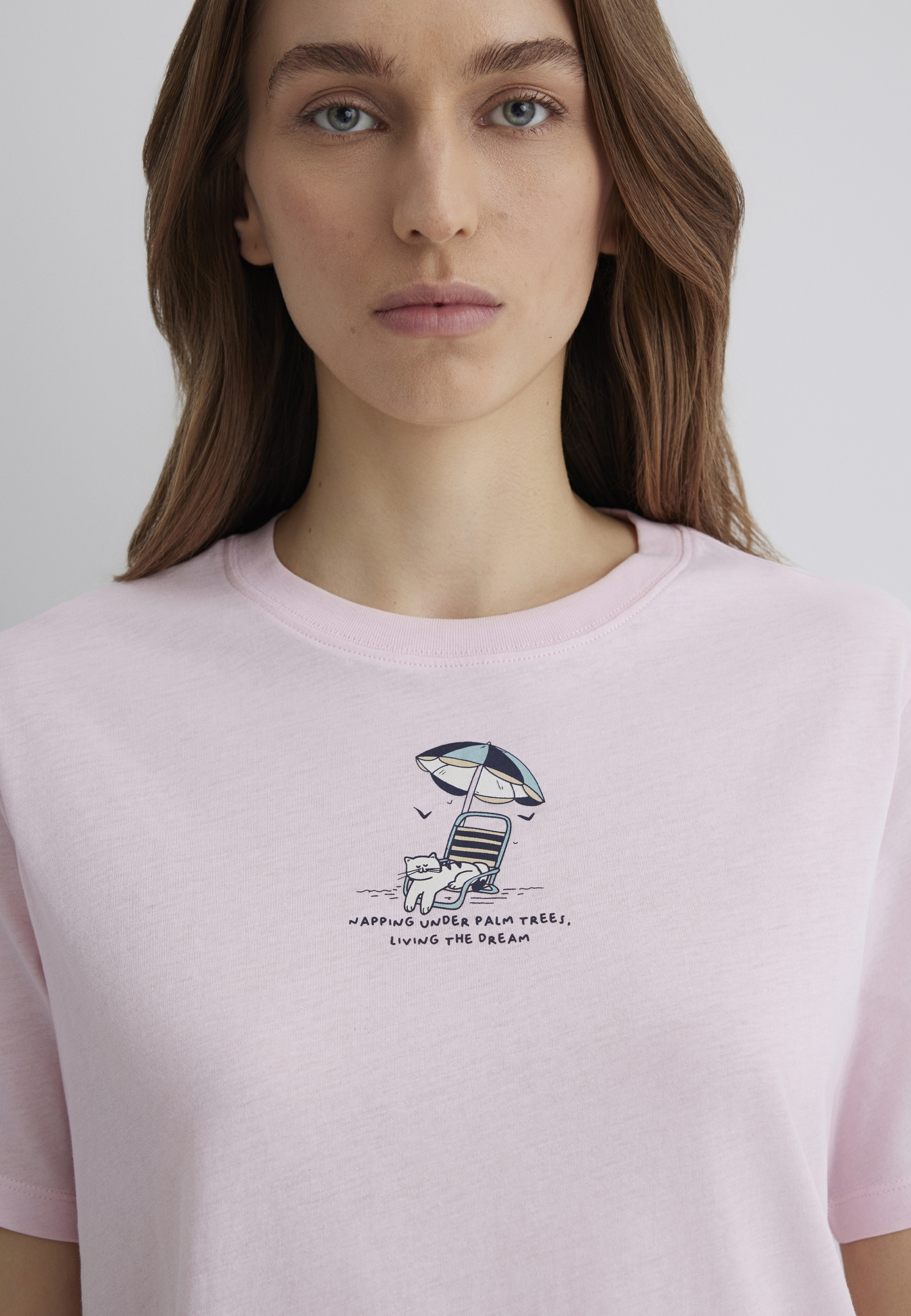 Mavi T-Shirt »BEACH PRINTED T-SHIRT«, Katzen T-Shirt