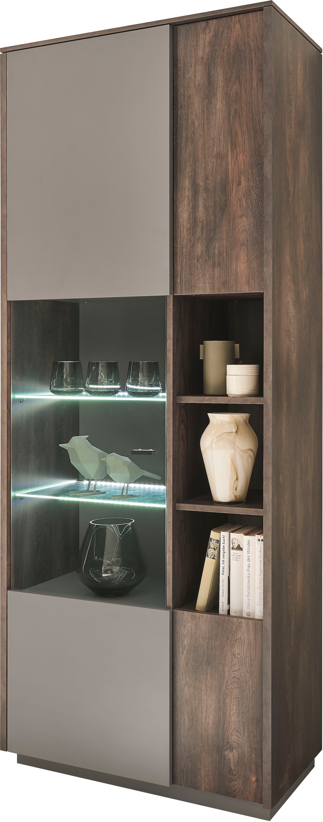 INOSIGN Vitrine "LARGO", Soft-Close-Funktion, Höhe ca. 200 cm günstig online kaufen