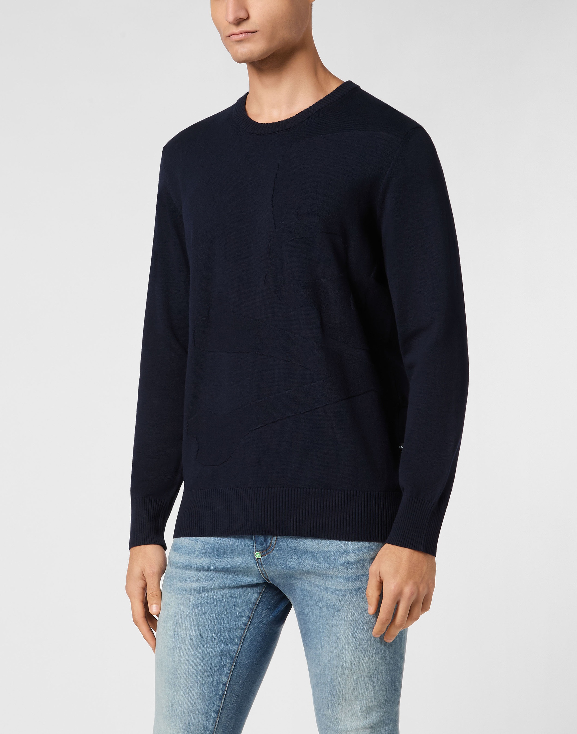 Thumbnail - PHILIPP PLEIN Rundhalspullover "Skull&Bones"