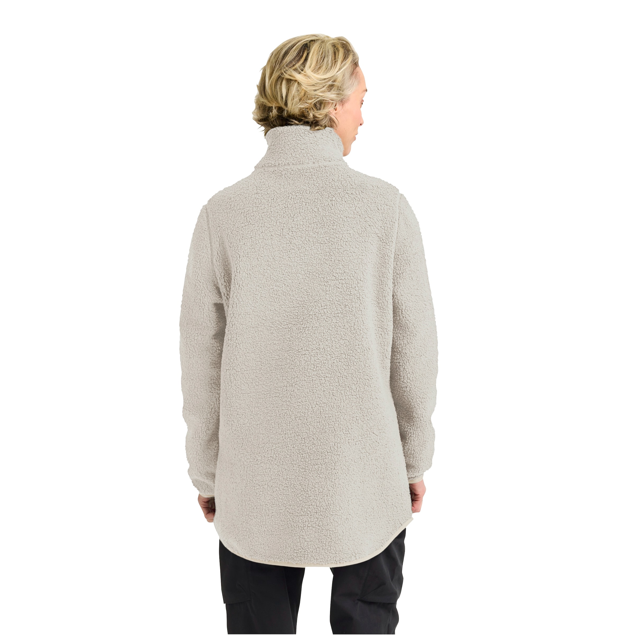 Jack Wolfskin Funktionsmantel »Sherpafleecemantel HIGH CURL COAT W«, Wärmend, winddicht, Übergangsjacke