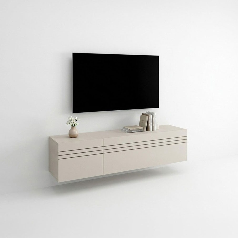 OTTO home Lowboard »SPIAGGIA, 2-teiliges Set, Breite 135cm, stehend & hängend montierbar« TV-Möbel, TV-Schrank, TV-Lowboard, Mediaboard