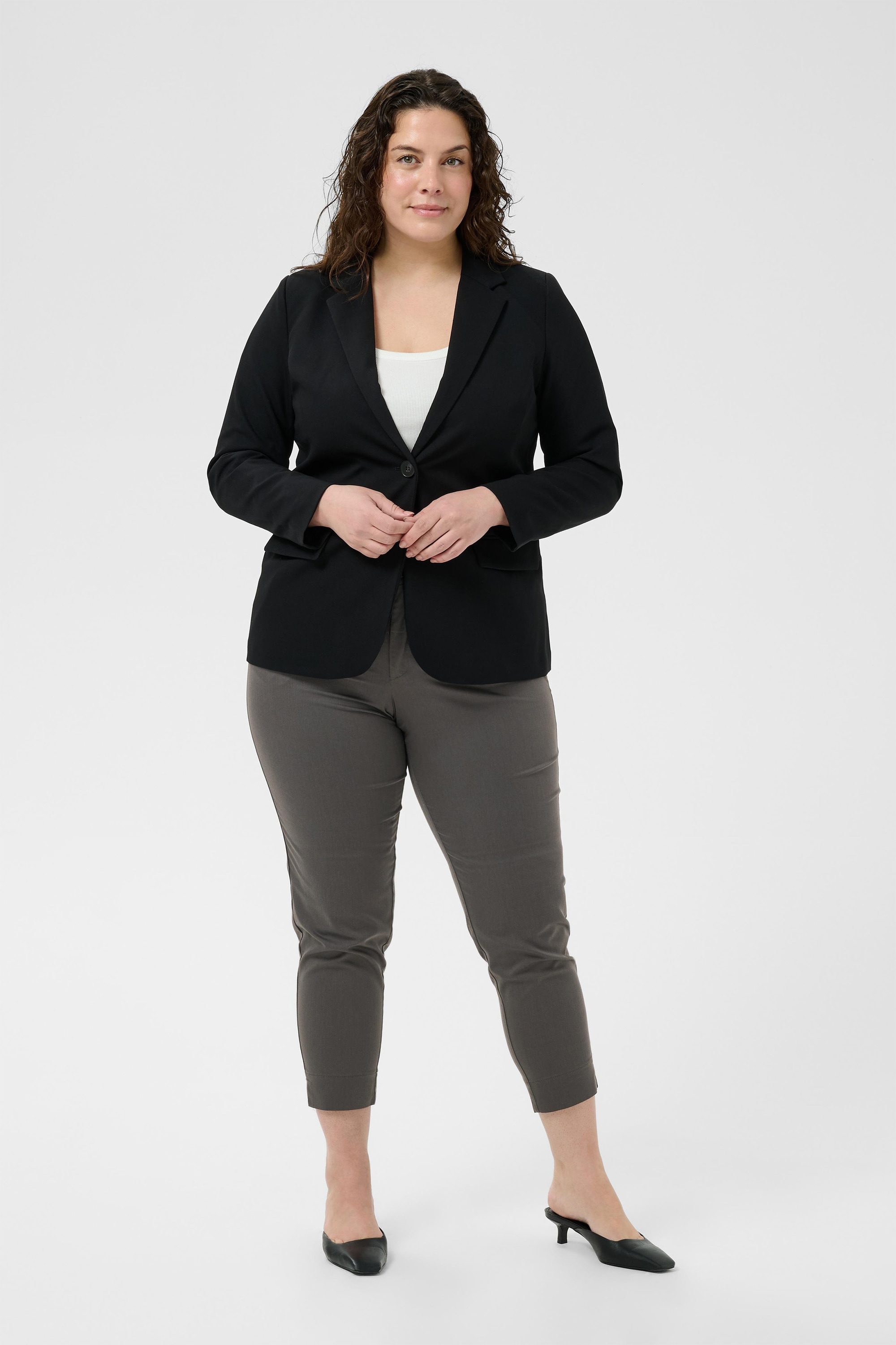 KAFFE Curve Stoffhose »Damen Casual Hose KCleana«