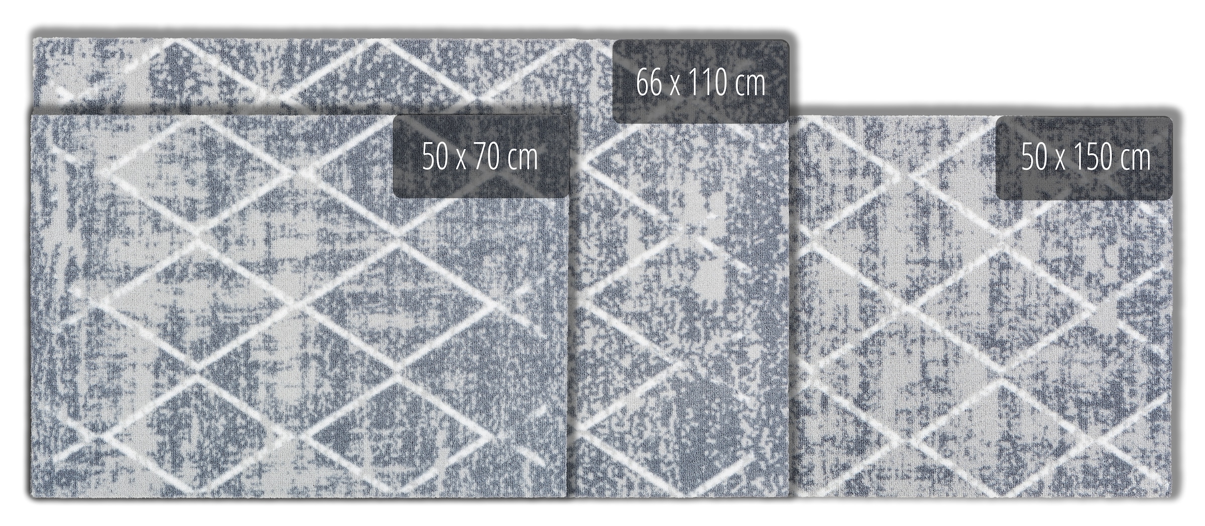 ASTRA Fußmatte »Miabella 1669« rechteckig 7 mm Höhe Schmutzfangmatte, Rauten Design, waschbar, In -und Outdoor geeignet