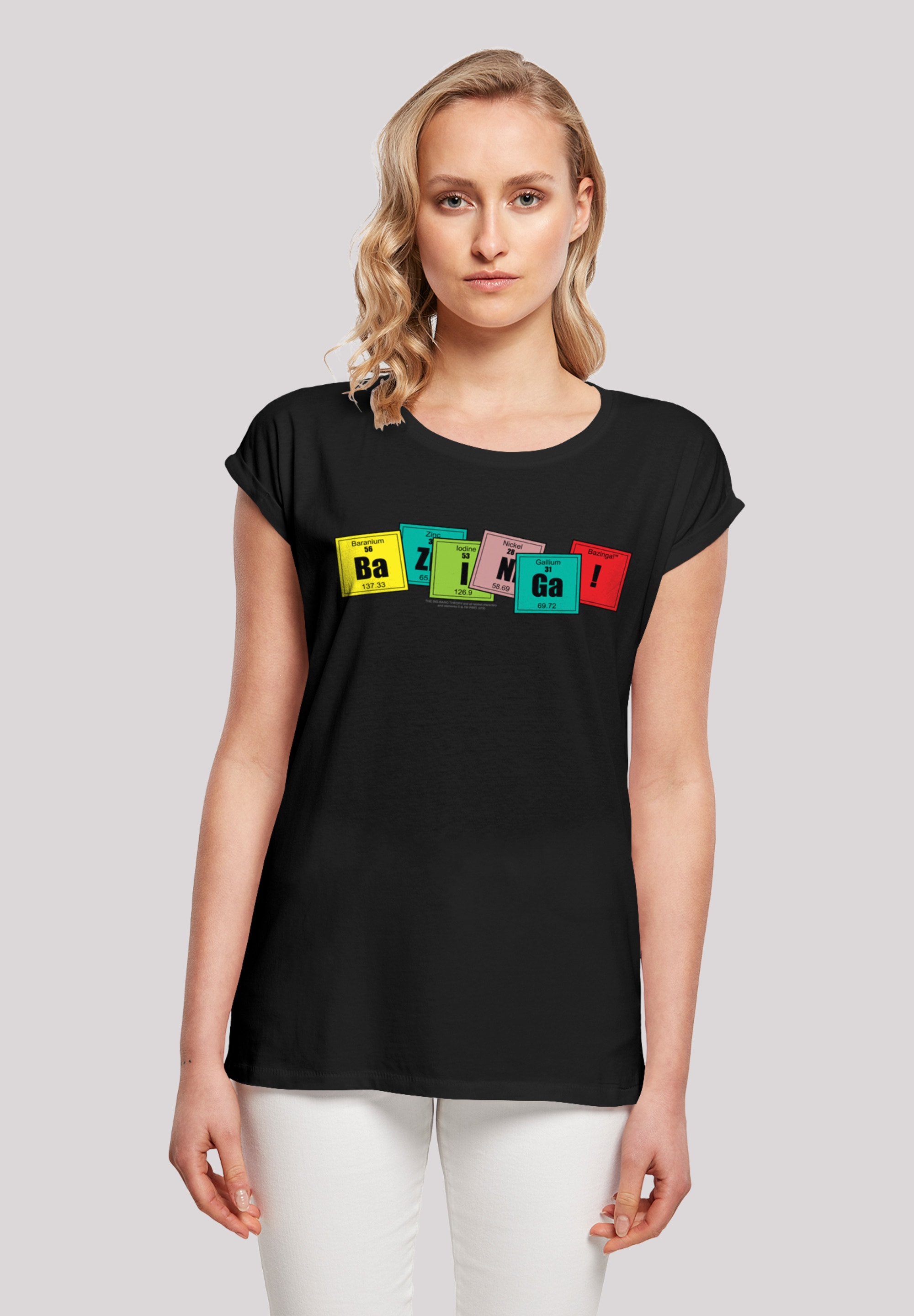 F4NT4STIC T-Shirt »Shirt 'Big Bang Theory Bazinga'«, Print