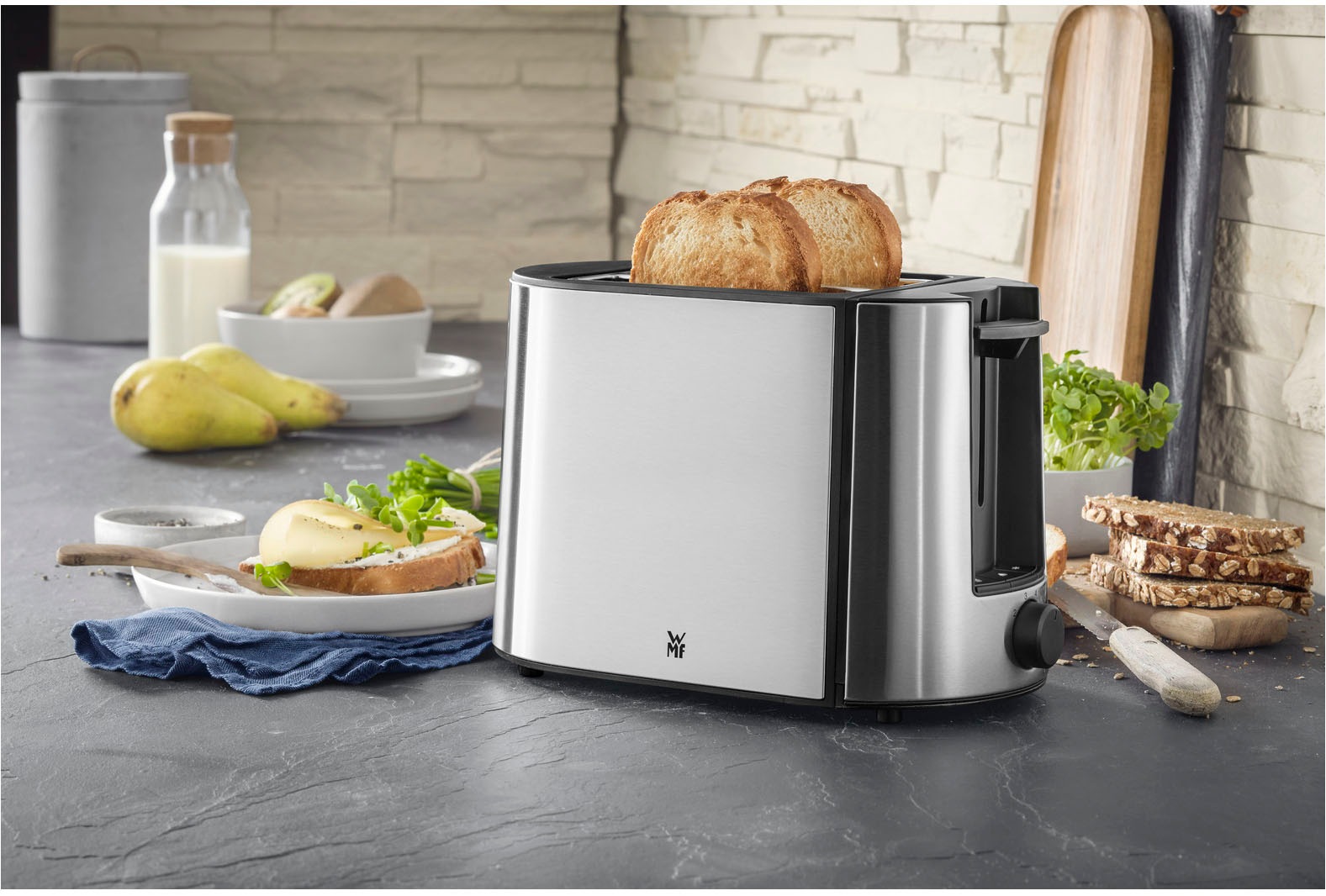 WMF Toaster "Bueno Pro, 2-Scheiben-Toaster mit integriertem Brötchenaufsatz günstig online kaufen