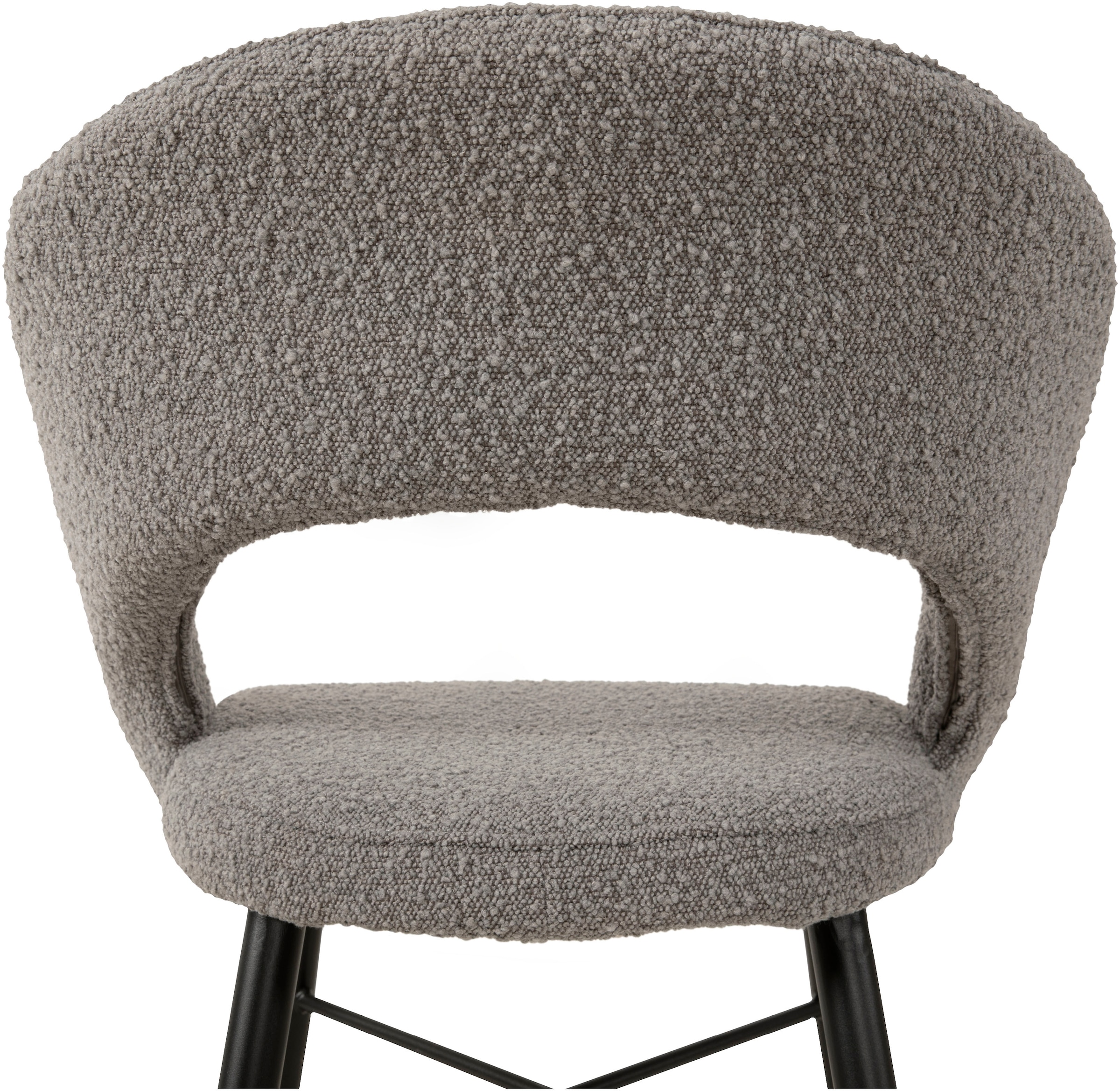 OMG Design Esszimmerstuhl »Marley«, (Set), 2 St., Stoff, mit modernem Cut-Out, Bouclé Bezug