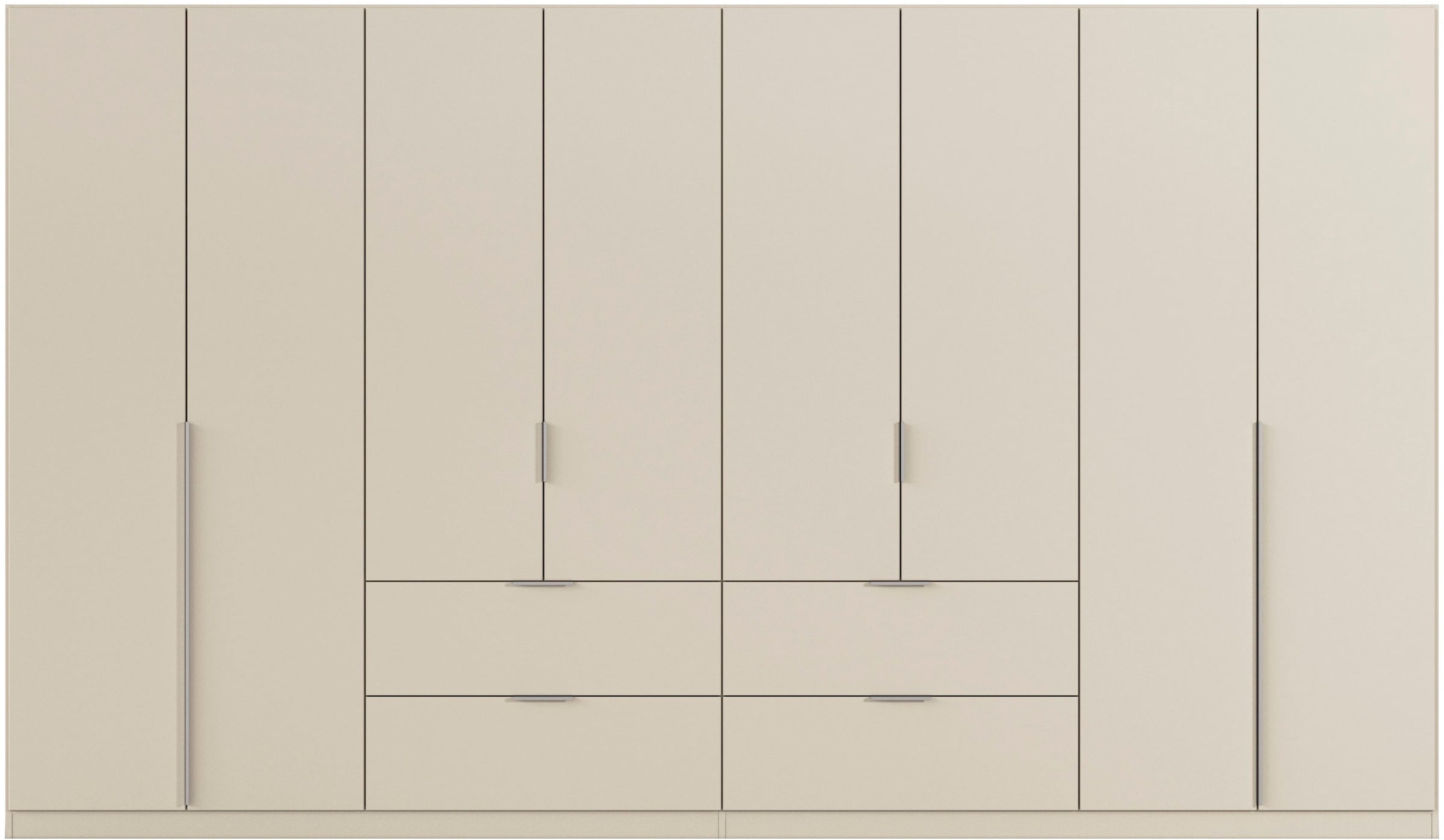 OTTO home Drehtürenschrank »Kleiderschrank Schrank Garderobe AGORDO mit Dekor- oder Hochglanzfront« in zwei Griff-Farben, Breite 360 cm,  mit Außenschubkästen, Serie in 7 Breiten und 2 Höhen MADE IN GERMANY