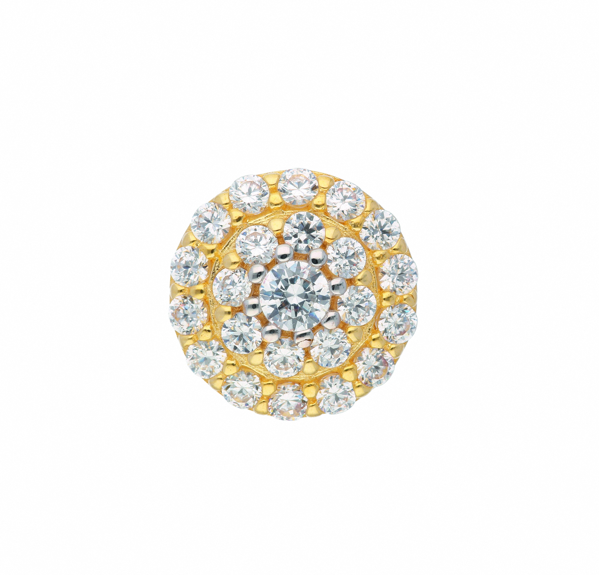 Adelia´s Kette ohne Anhänger »585 Gold Anhänger mit Zirkonia Ø 9,5 mm«, Schmuckset - Set mit Halskette